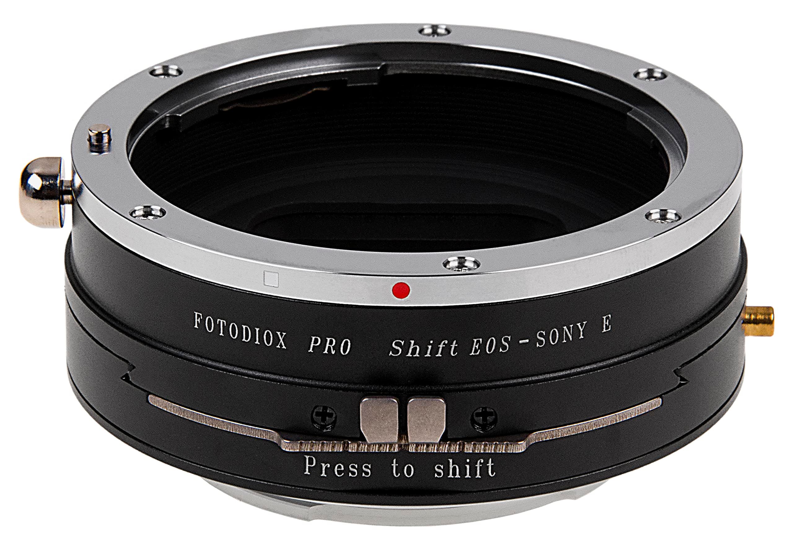 Fotodiox Pro Shift Lens Mount Adapter Compatible with Canon EOS EF and EF-S Lenses to Sony E-Mount Cameras