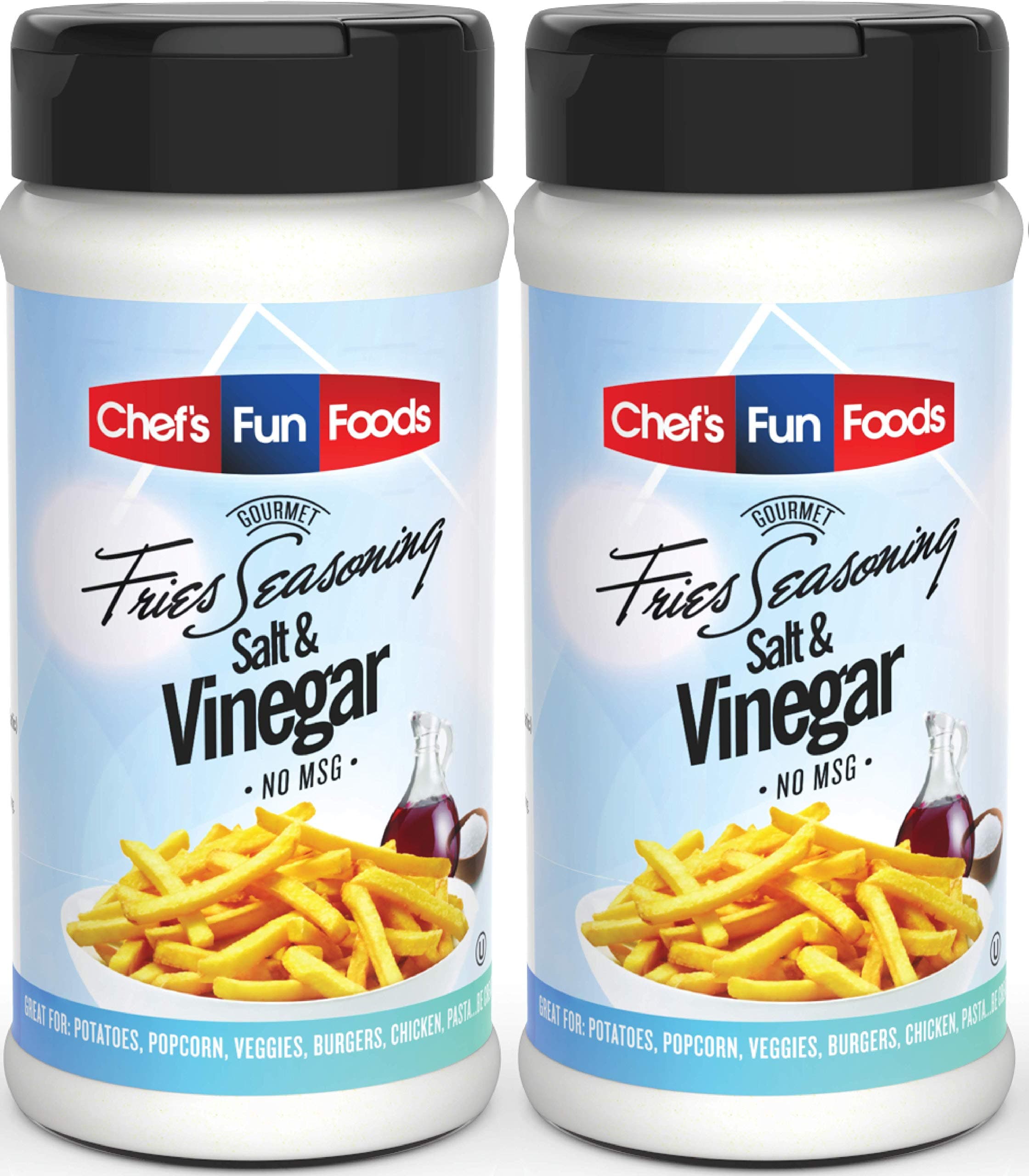 Gourmet Fries Seasonings Bottle, Salt and Vinegar, 12 Ounce (2 Pack)