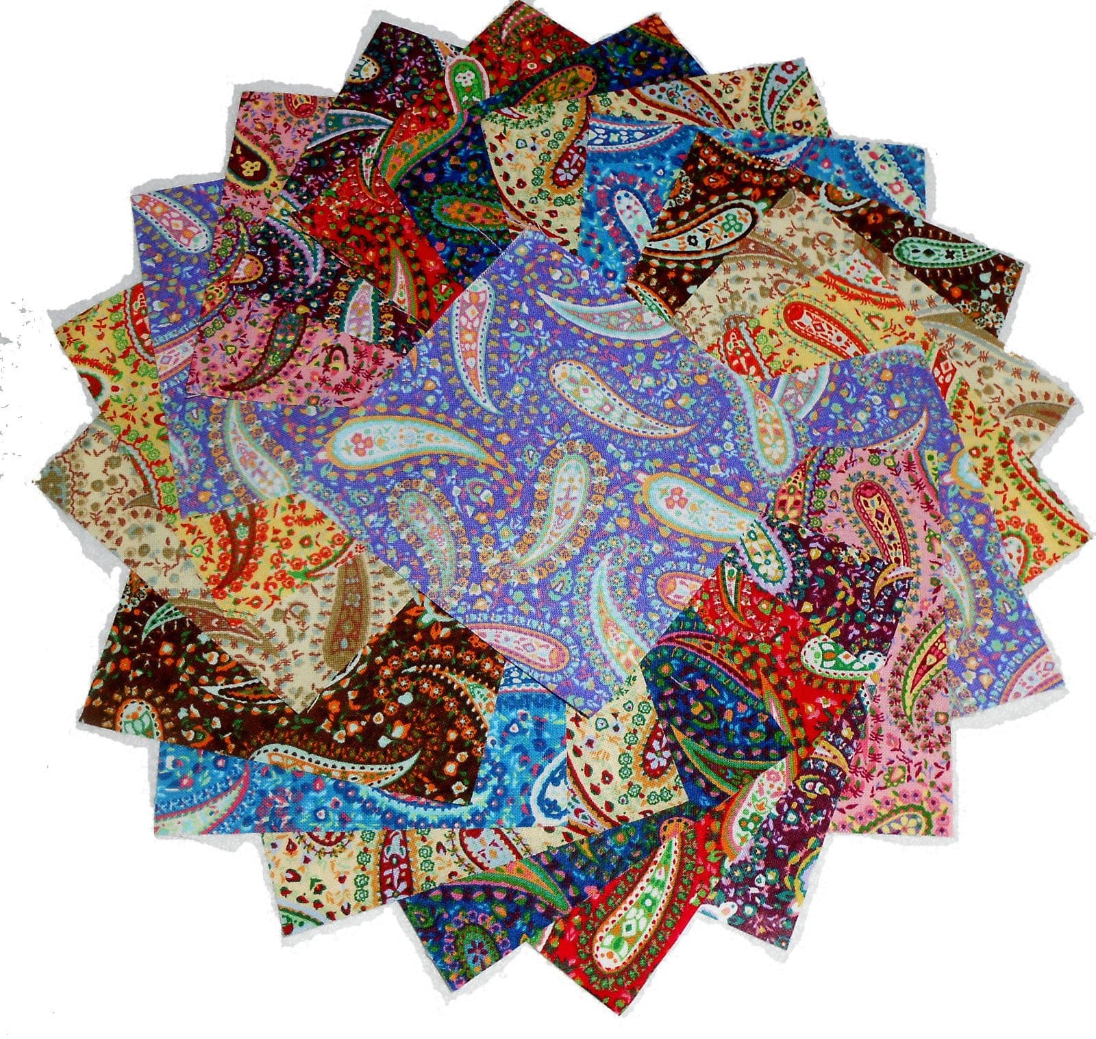 60 5" Beautiful Perfect Paisley Charm Pack
