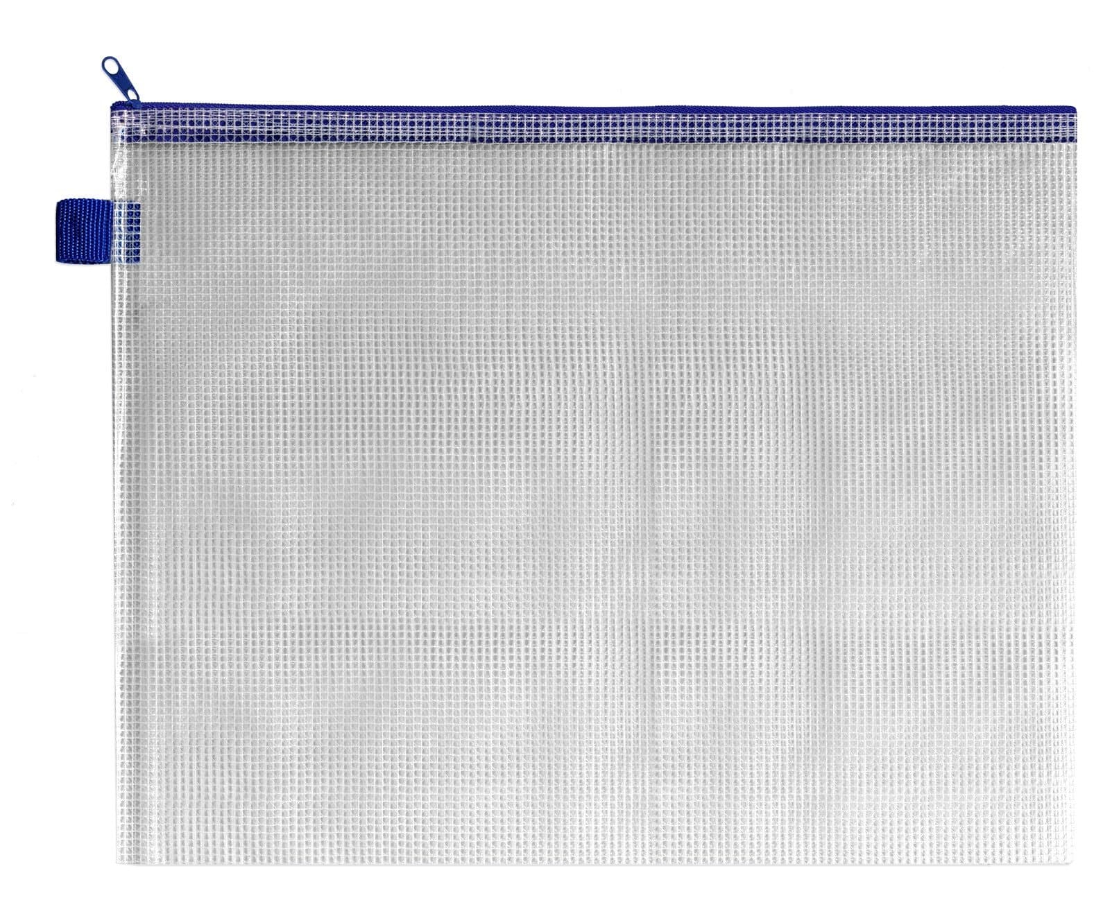 BDS Mesh Zip Bag 360 x 275 mm, Blue, Pack of 5