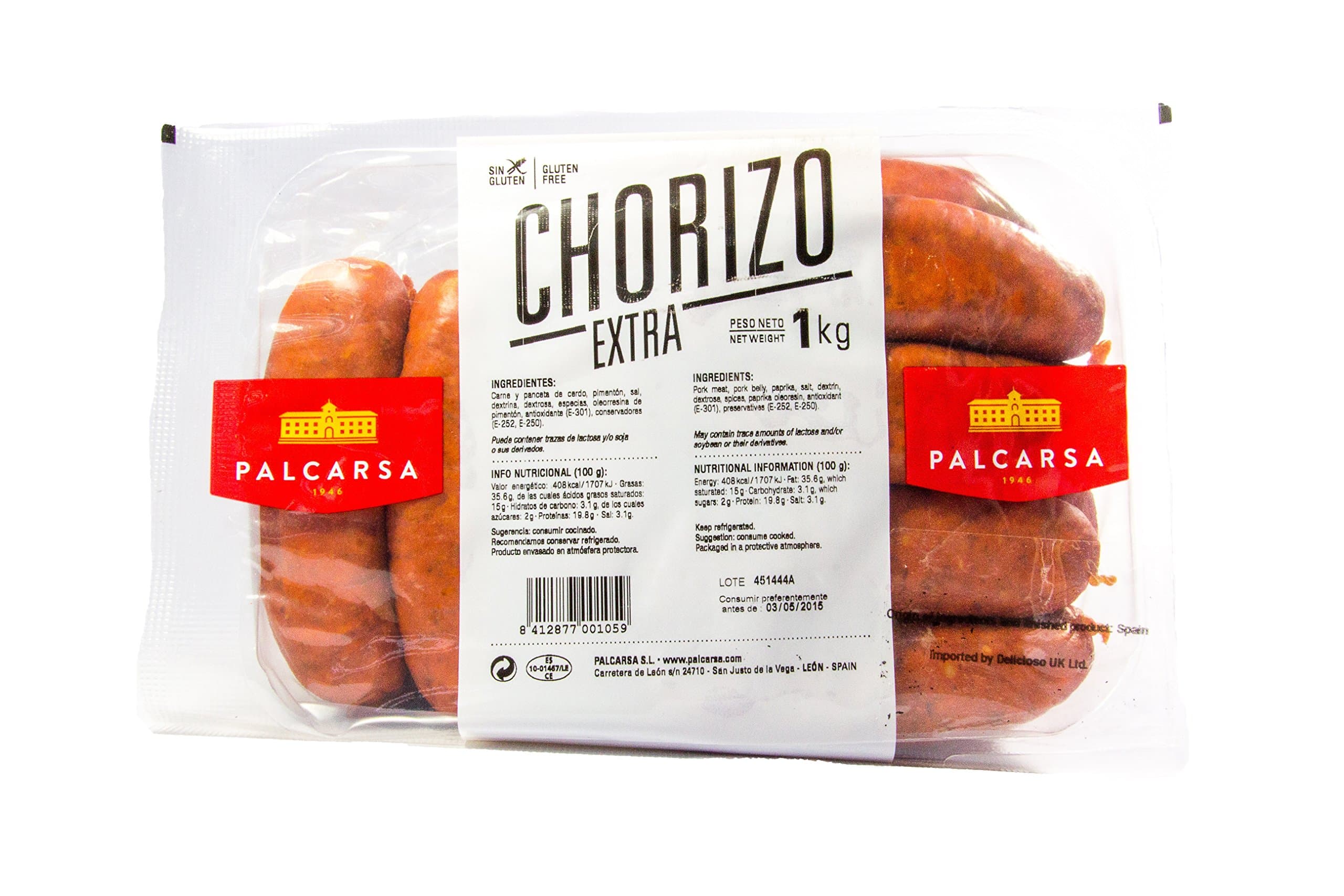 1kg Cooking Chorizos Extra Quality from Leon