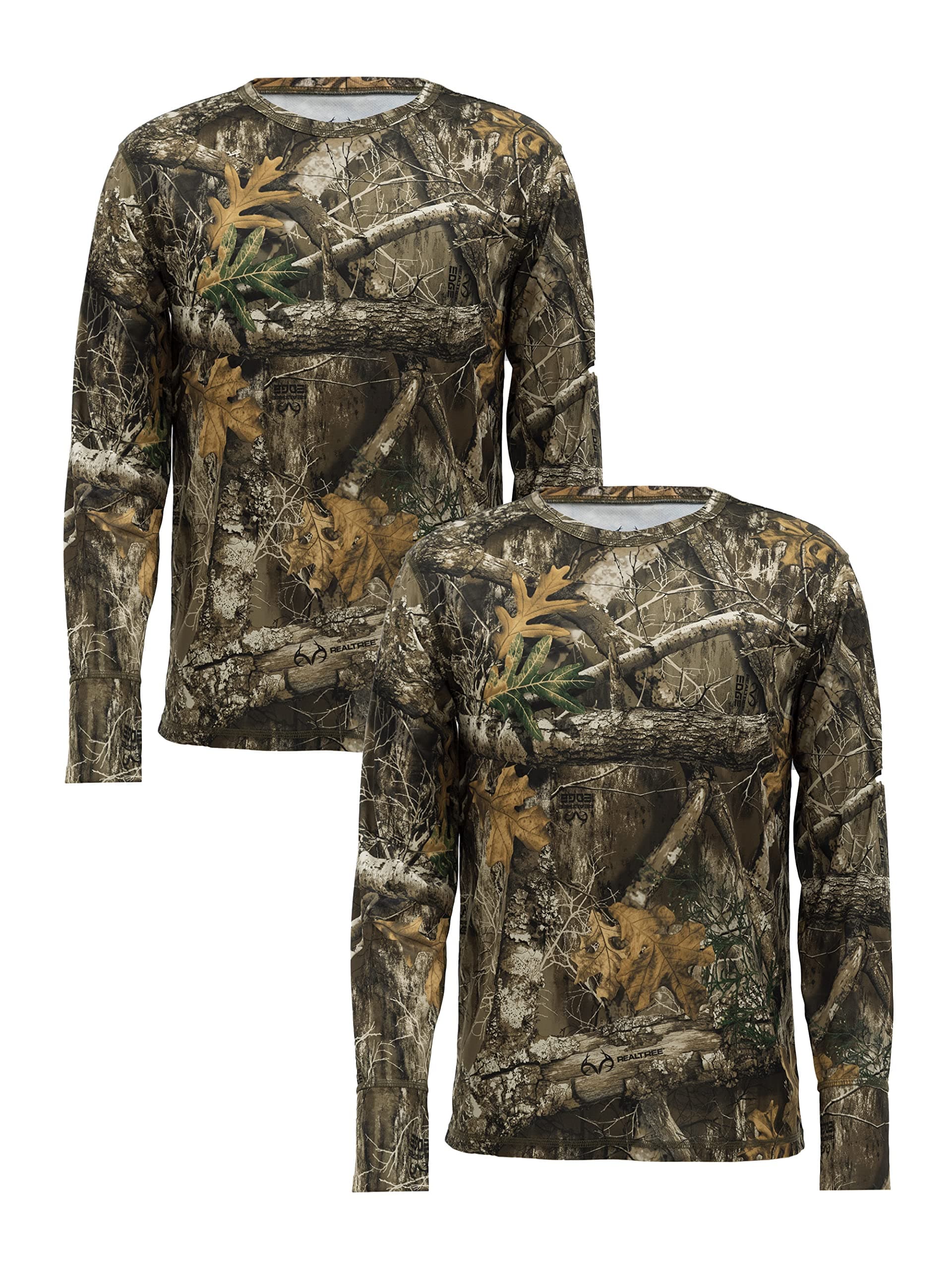 RealtreeMens 2 Pack Long Sleeve Performance Tees