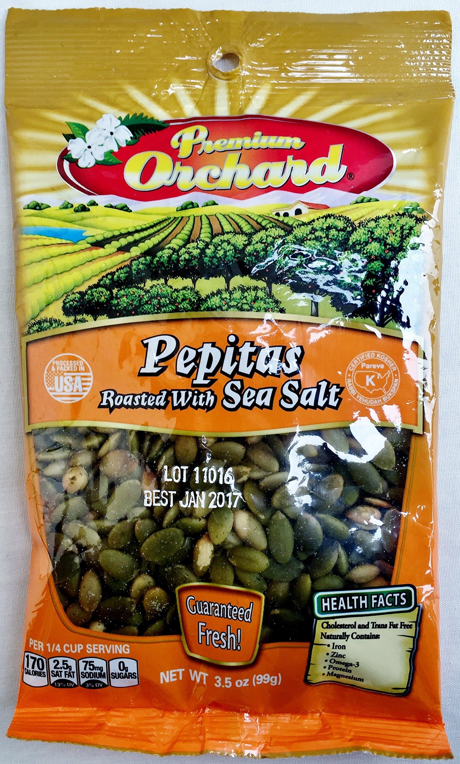 PREMIUM ORCHARD Pepitas Roasted with Sea Salt
