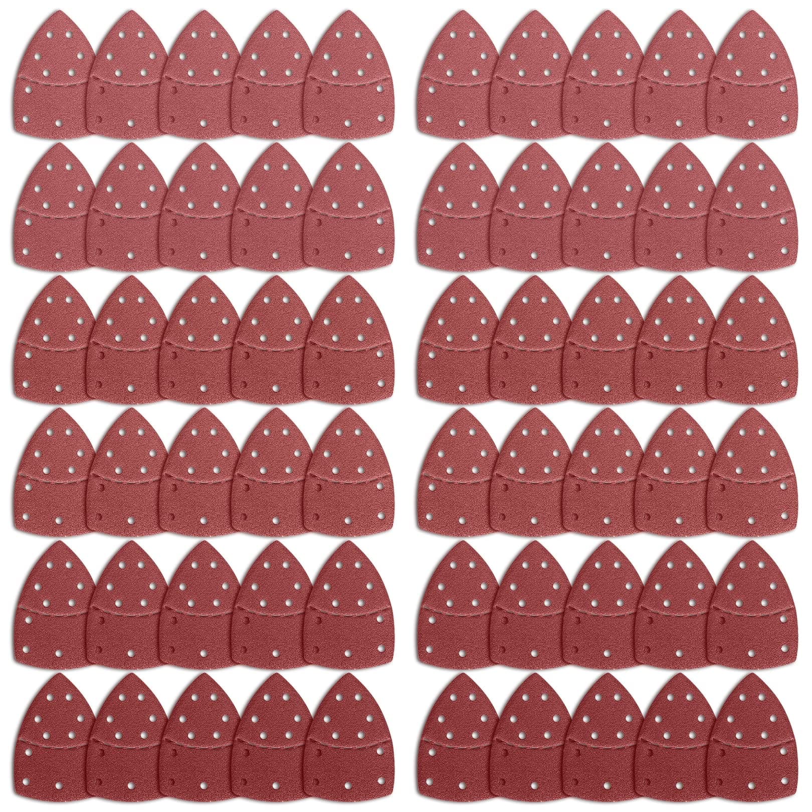 Bosch Multi-Sander 60PCS Mouse Sander Pads - Assorted 40/60/80/120/180/240 Grit Sanding Sheets