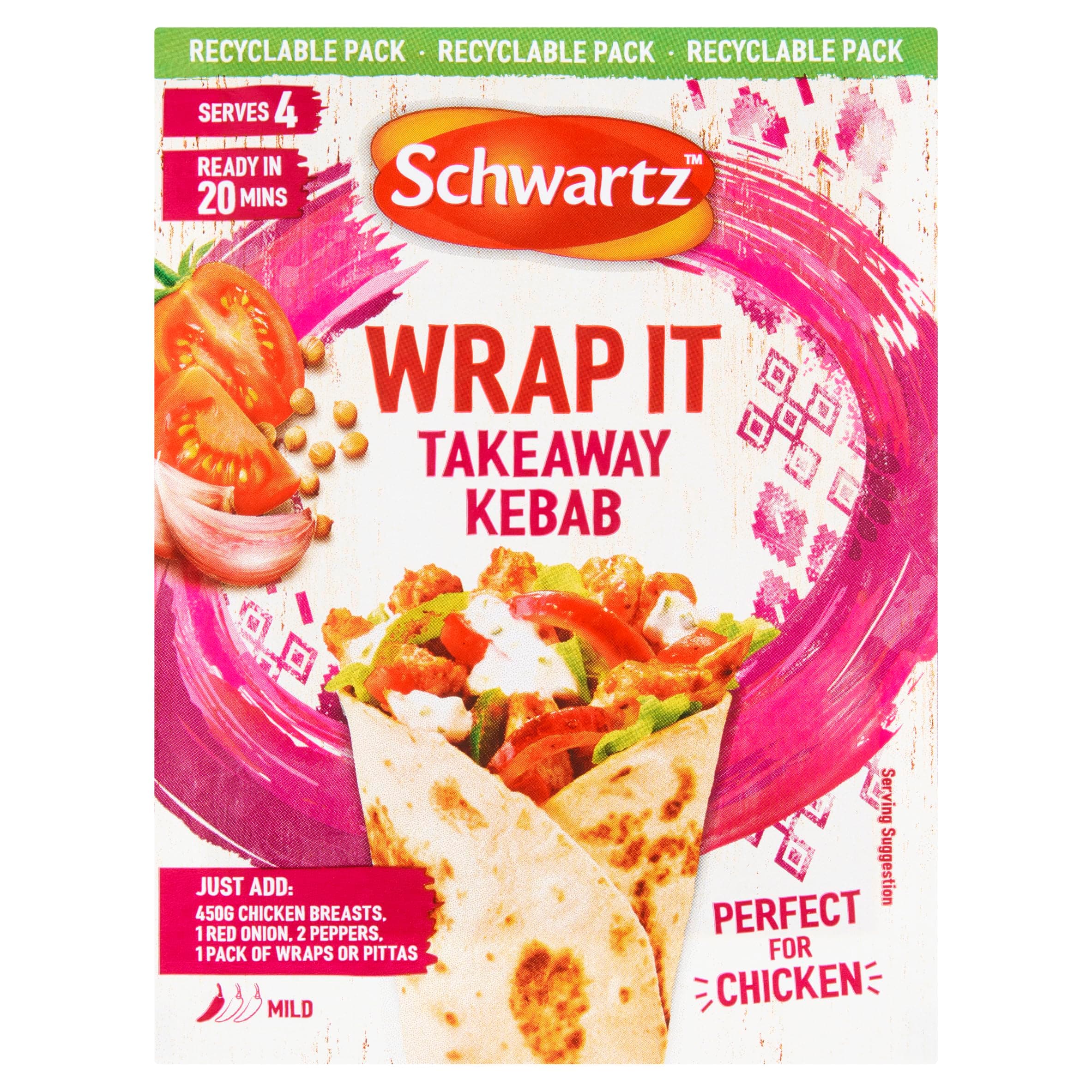 Schwartz Wrap It Takeaway Kebab, 30g