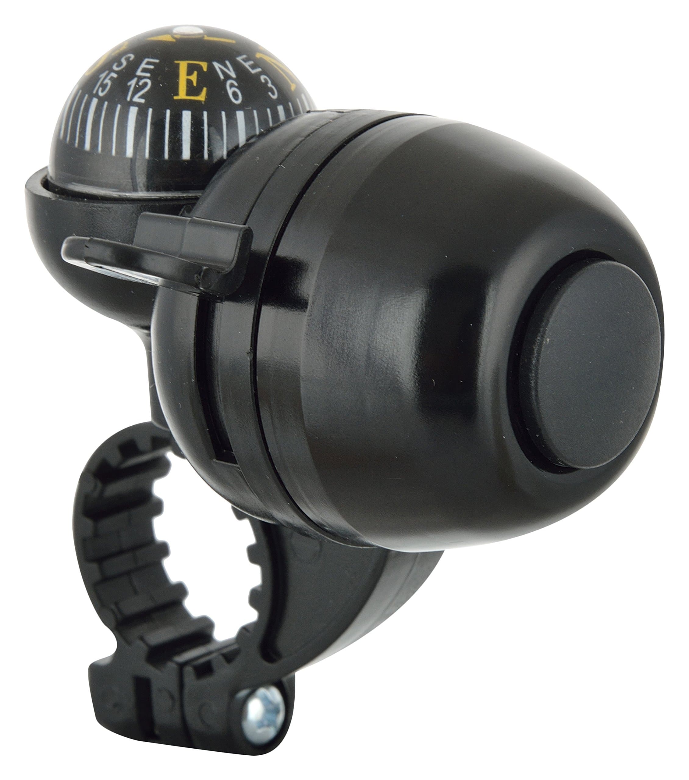Dark Horse® Plastic Bicycle Navigation Bike Compass Direction identifier Handlebar Bell (Black)