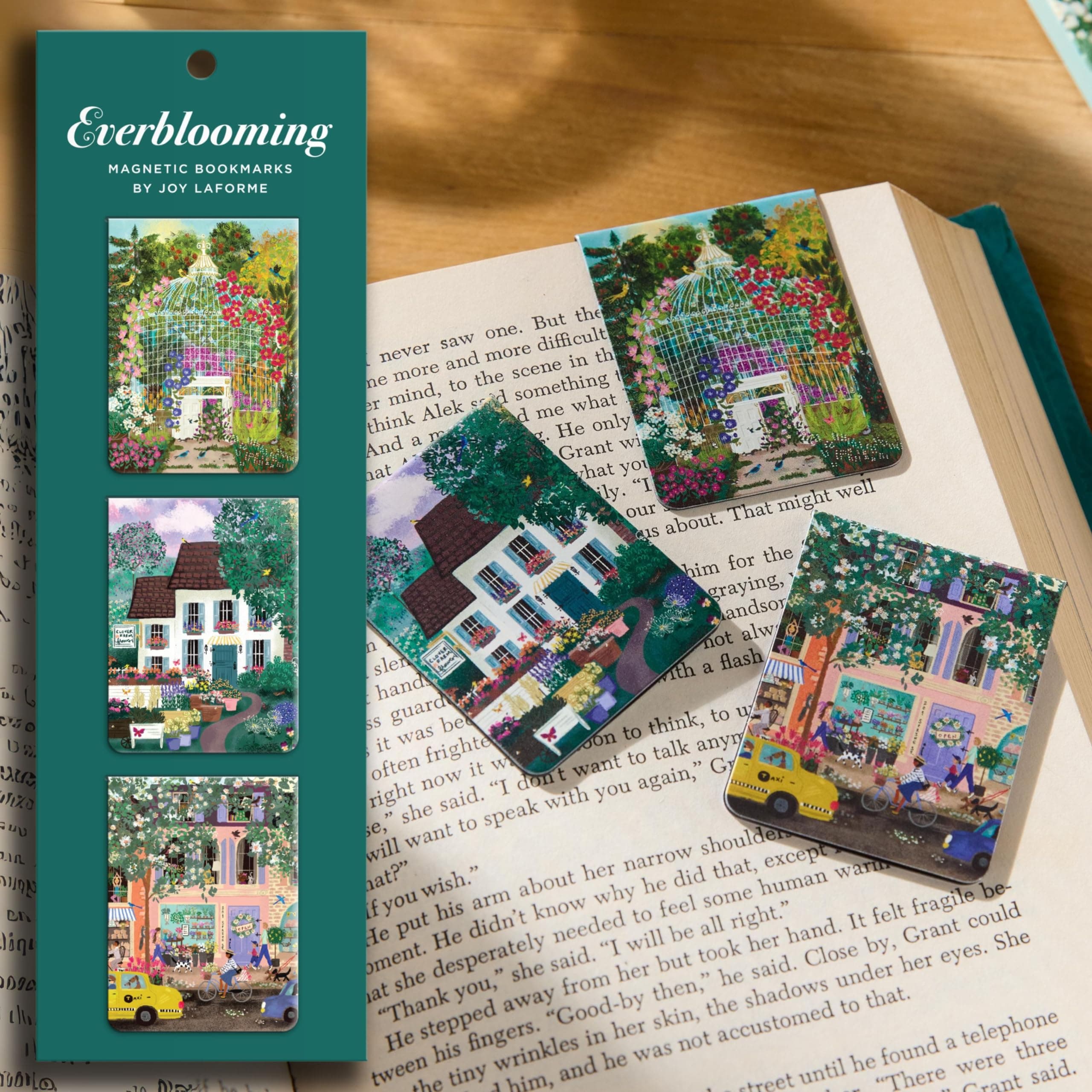 Joy Laforme Everblooming Magnetic Bookmark Set