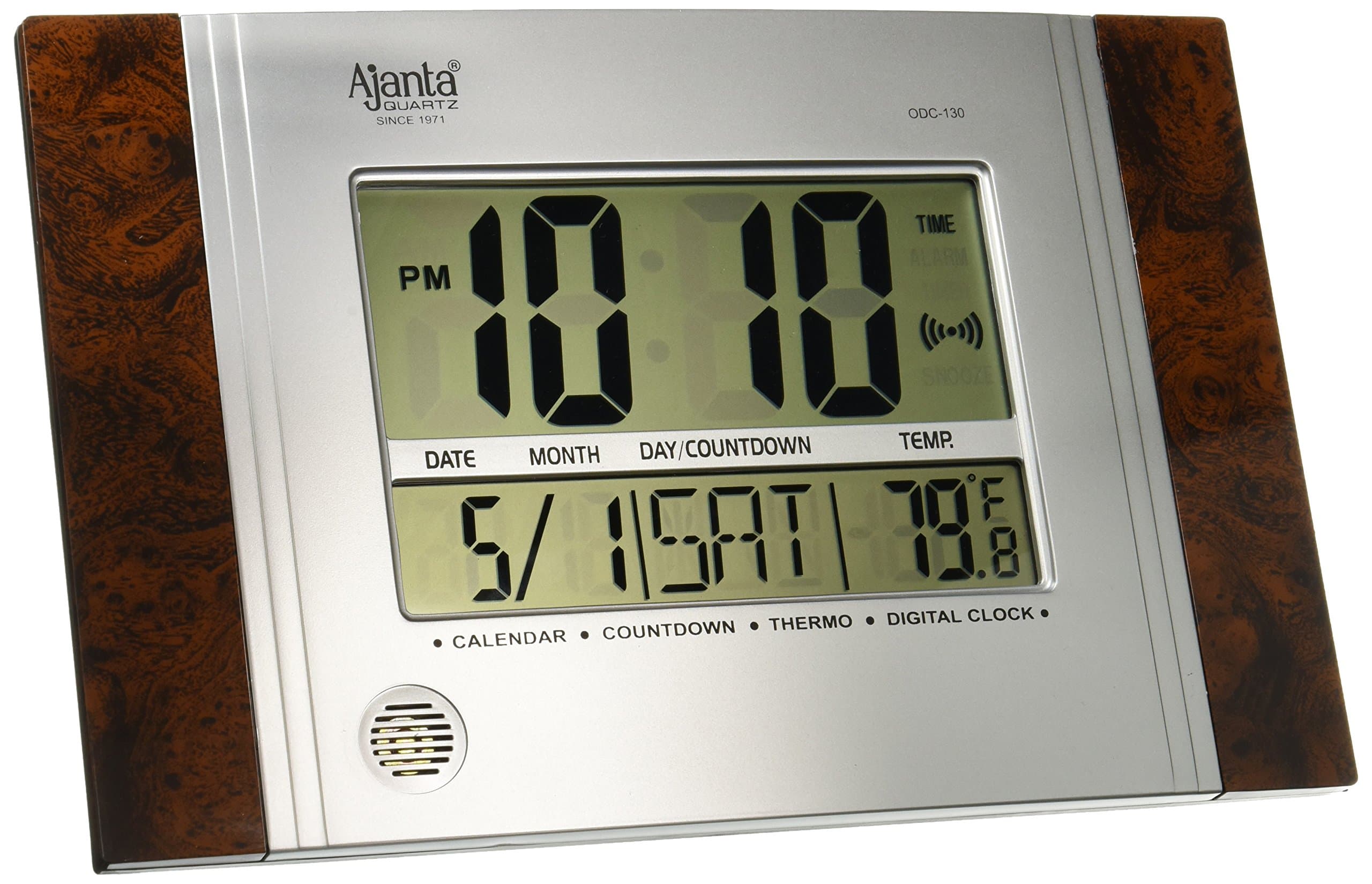 Ajanta Digital Clock(Black, 8 X 12 In)