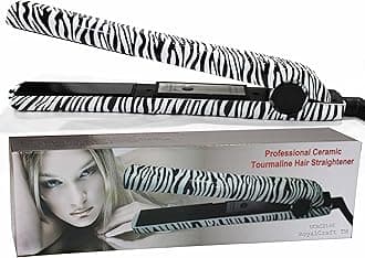 RoyalCraft Luxury Wild Collection - Professional Ceramic Tourmaline Flat Iron Hair Straightener in Classic Zebra Style
