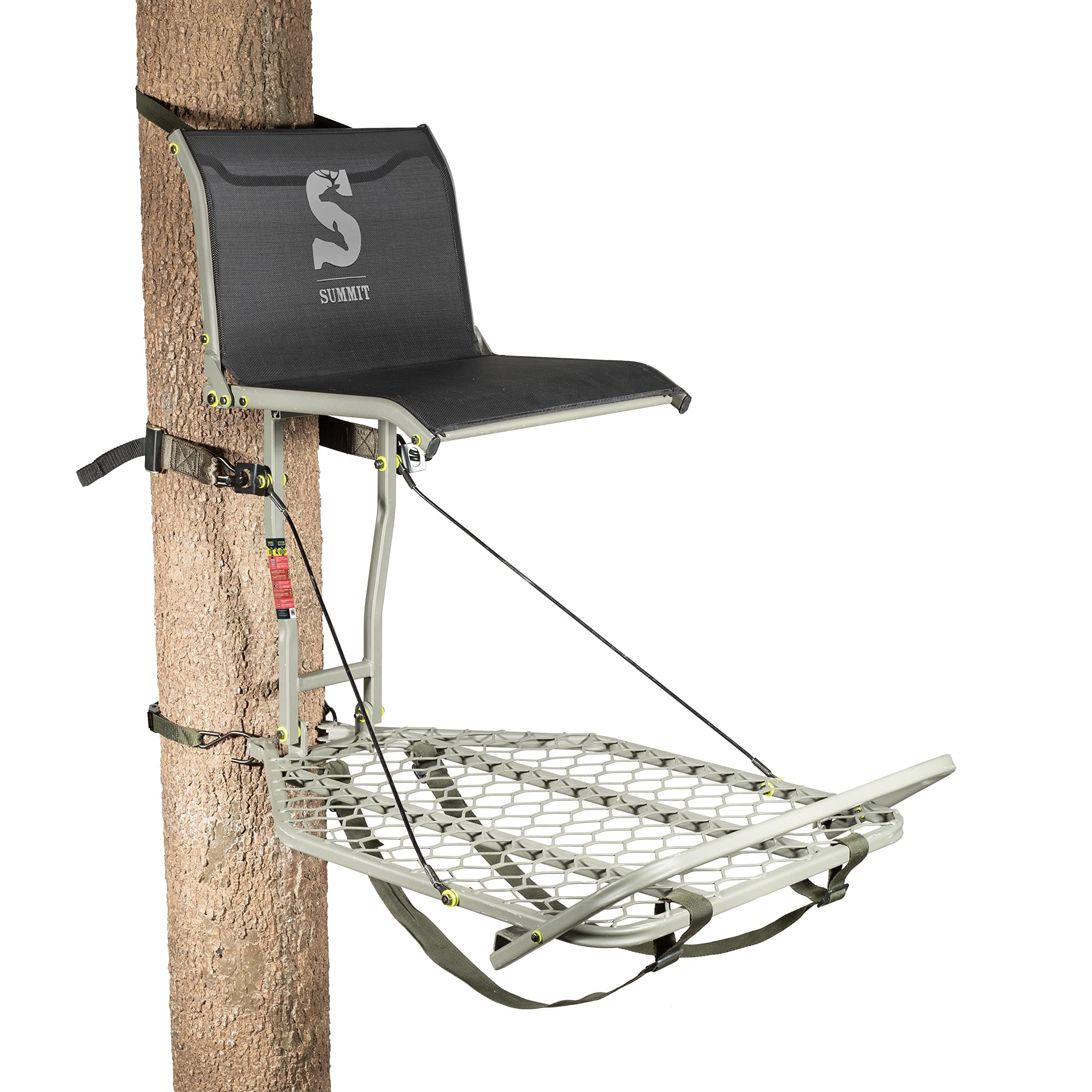 Ledge XT Hang-on Tree Stand | Lightweight | Folding Comfort-Mesh Seat (SU82117),Black