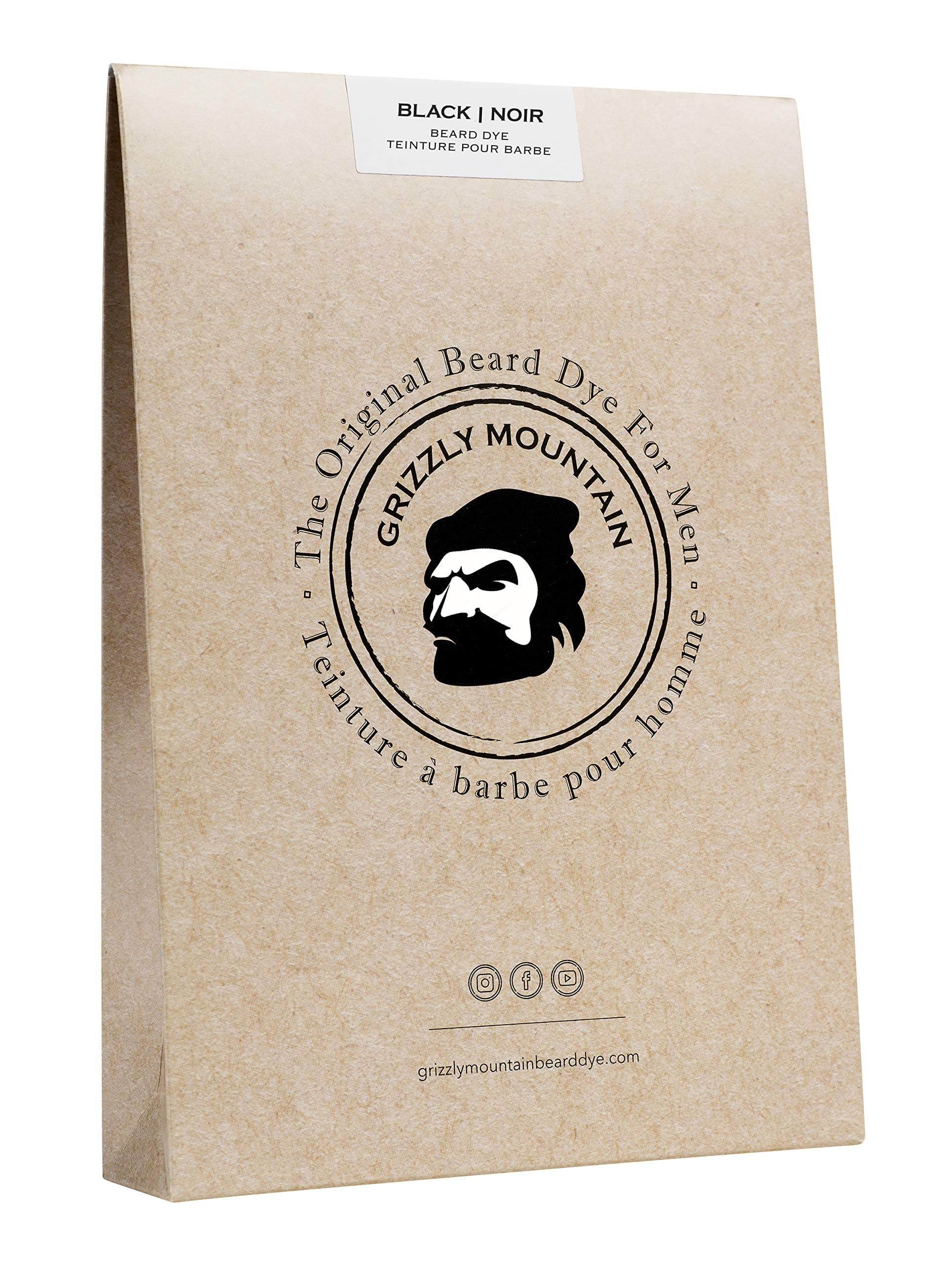 Grizzly Mountain Beard Dye - Organic & Natural Black Beard Dye