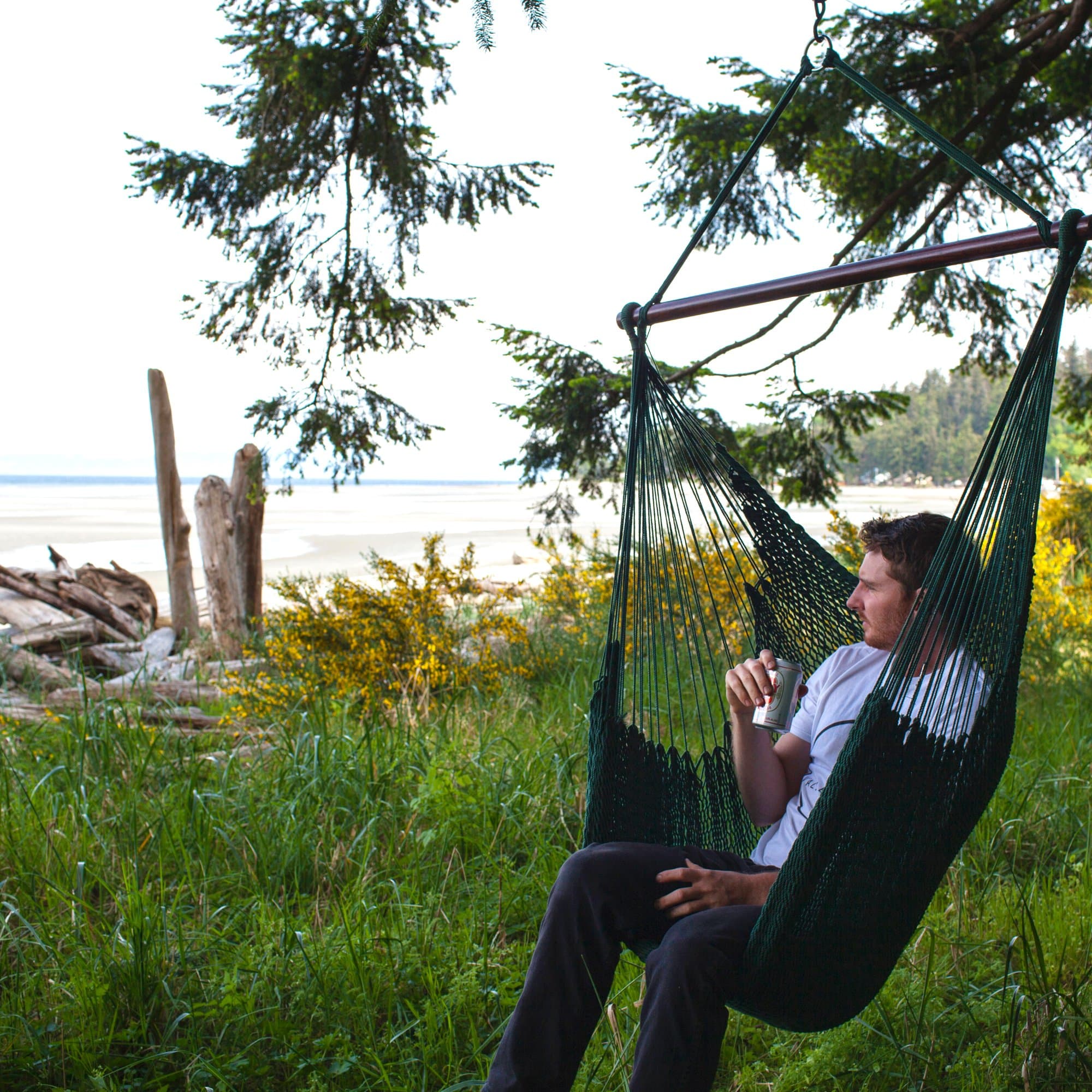 Green Mountain Hammocks - 'String Model' Hanging Chair - Green Model