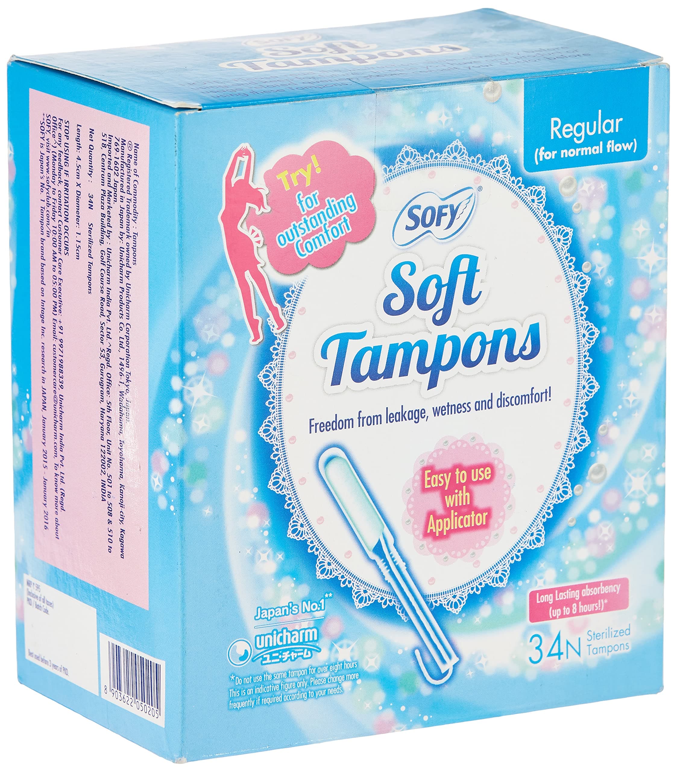 Sofy Soft Tampons - 34 Pieces (Regular)
