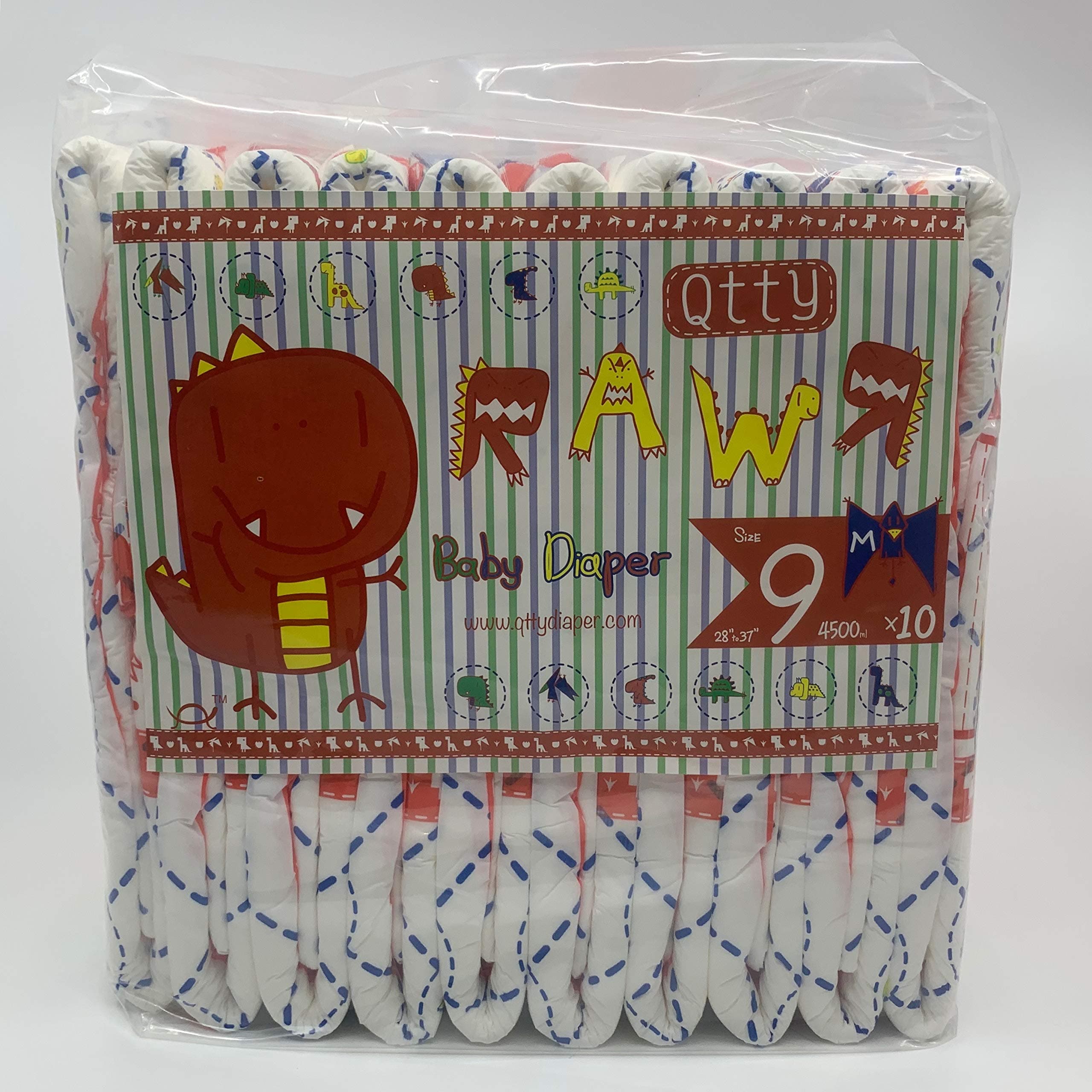 RAWR Diapers for ADULTS, Dinosaur print(Medium)