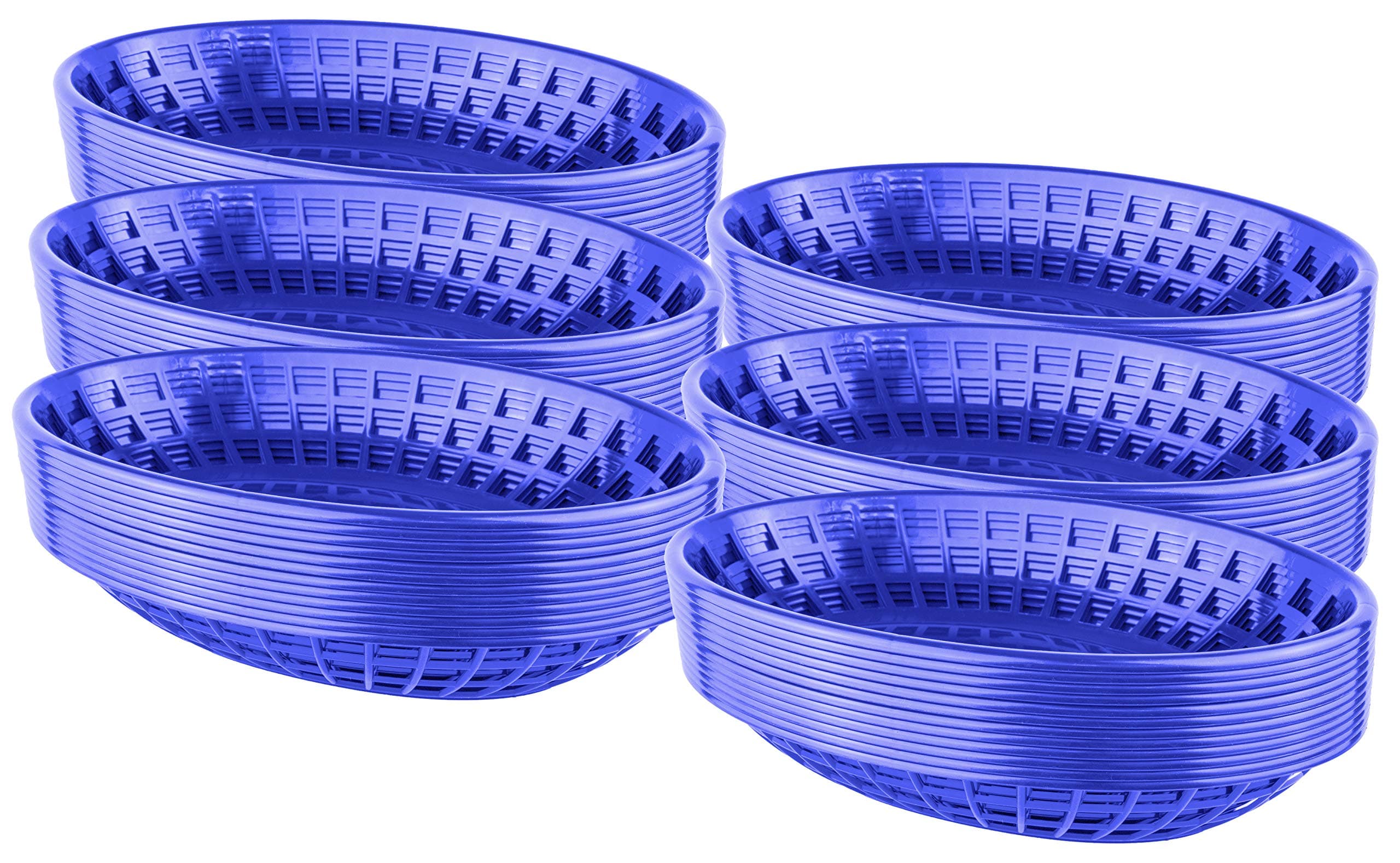 Bear Paws - Food Baskets - Plastic Basket - Oval Bread Baskets - Serving Basket - Restaurant Baskets - Deli Tray - Fries, Burgers, Crawfish - 72 Count