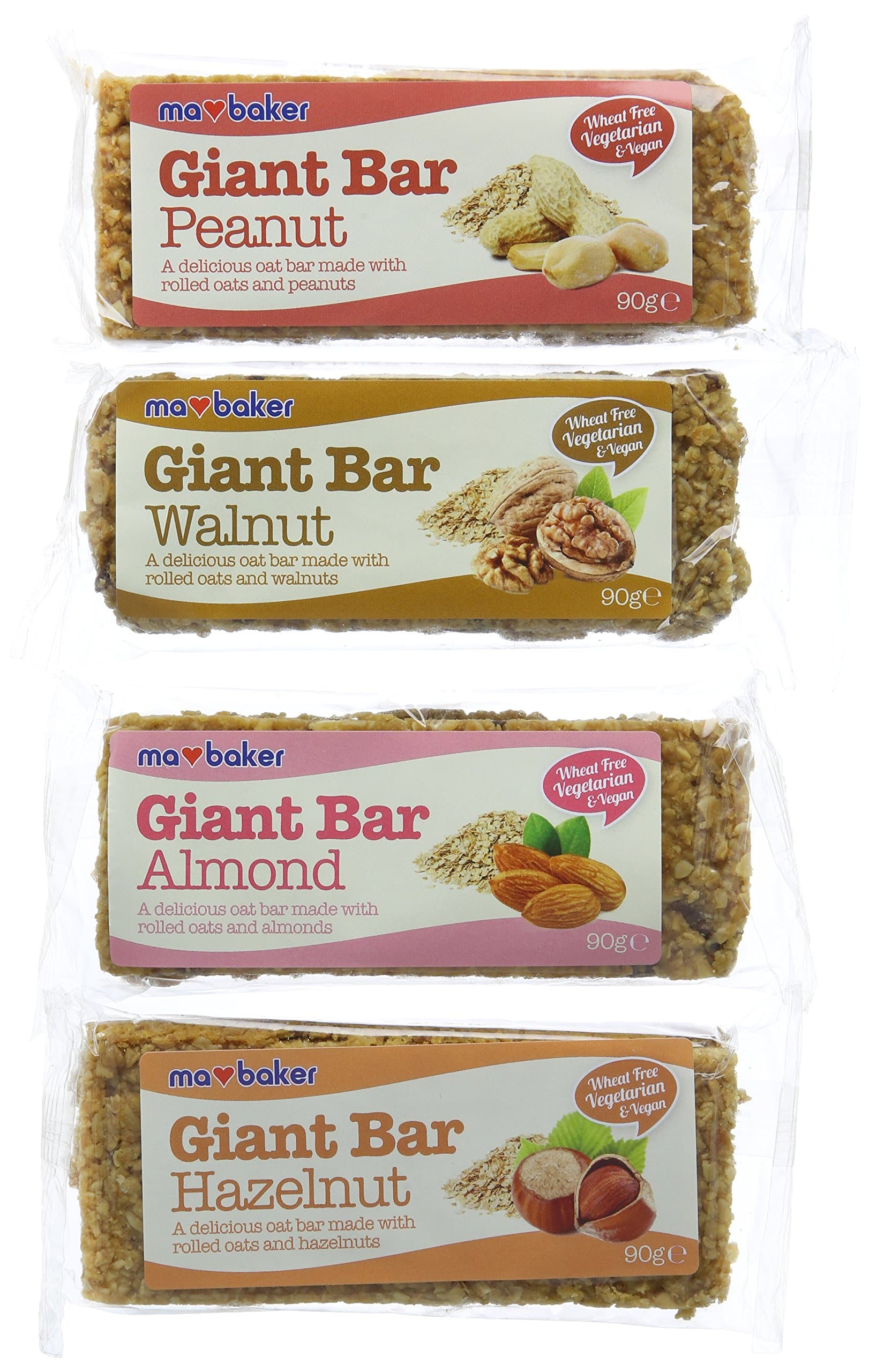 Ma Baker Giant Bar Mixed Nut 90 g (Pack of 20)