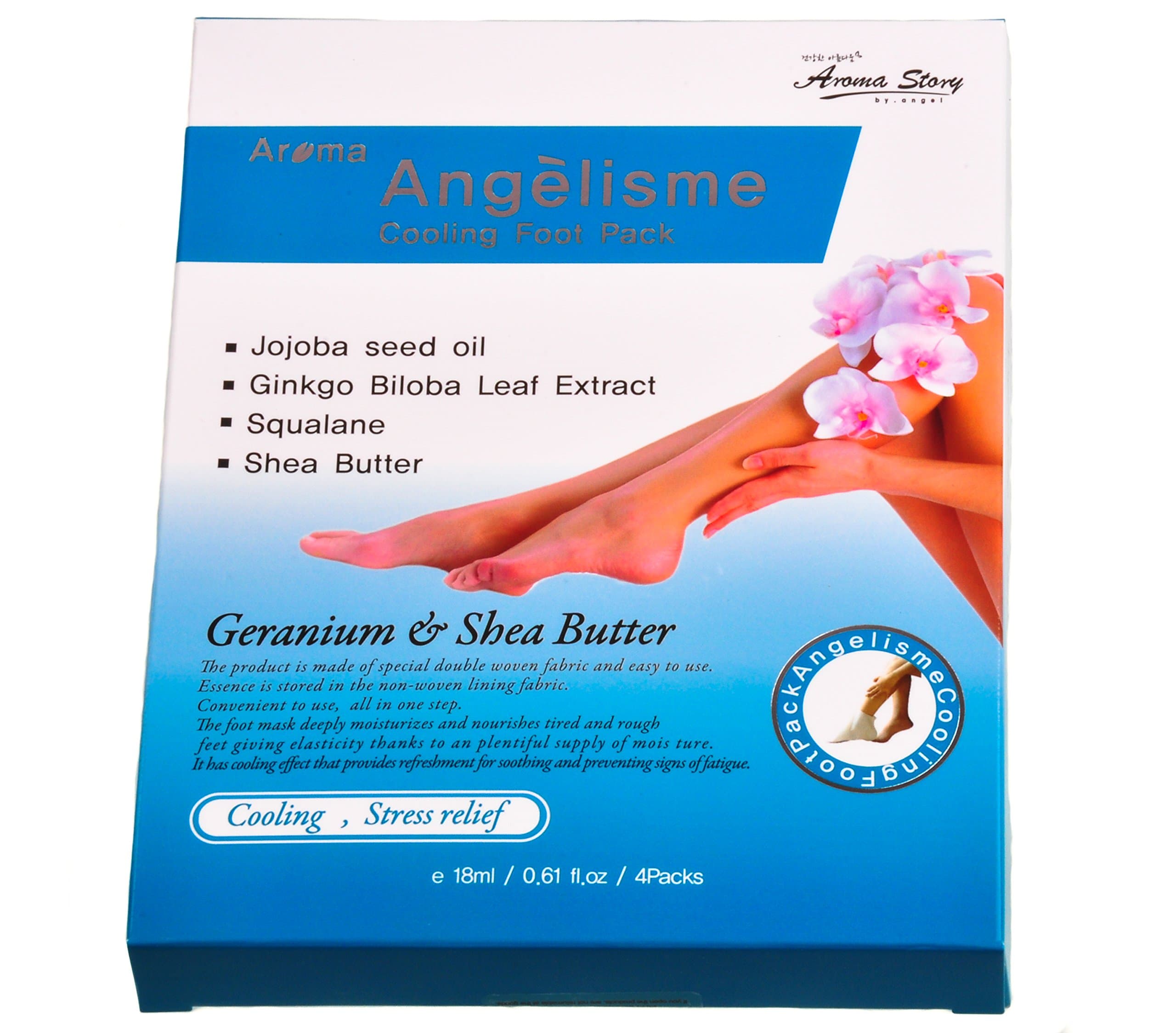 ANGELISME Body heating(or cooling) aromatic composition and heating(or cooling) pack, 4 PACKS