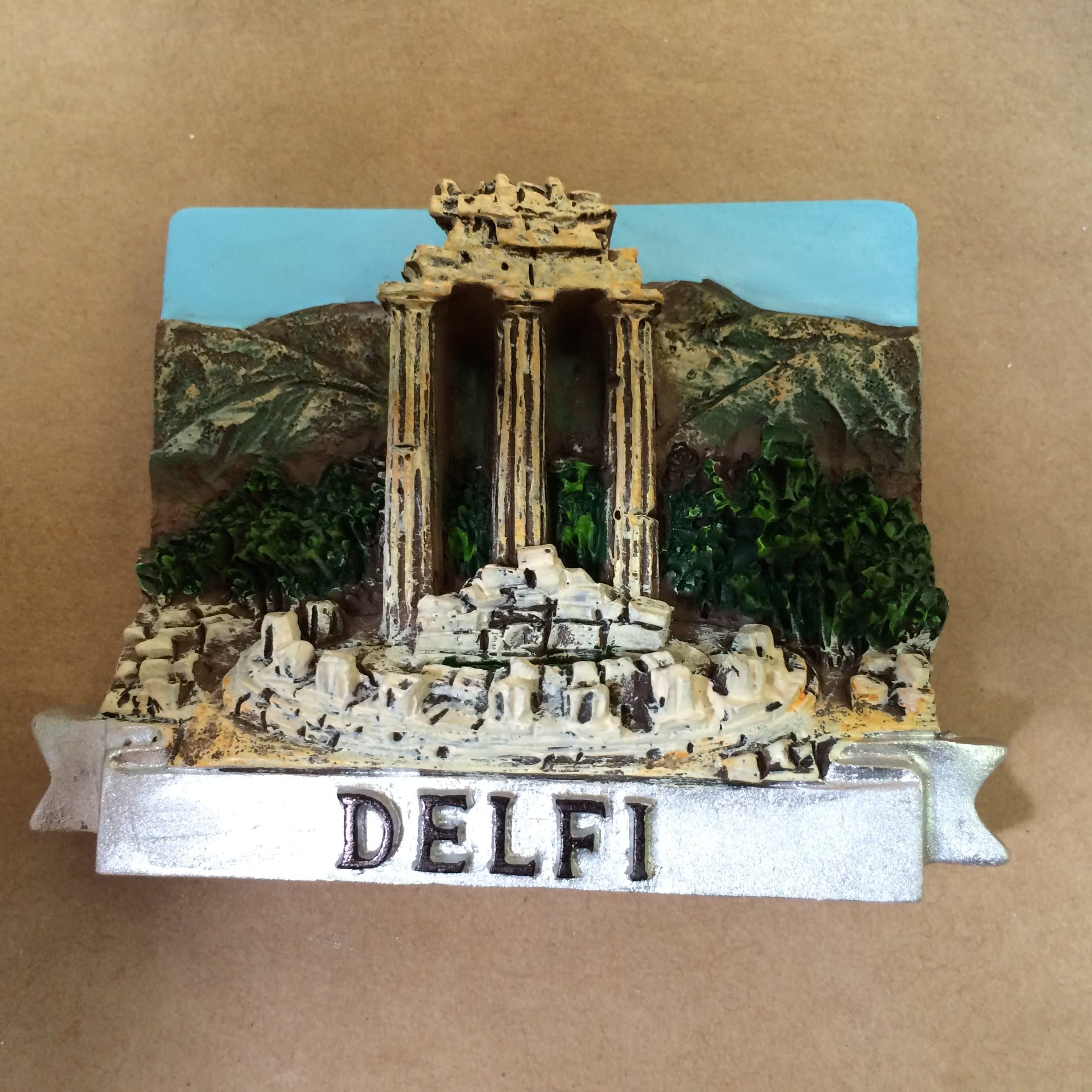 Greece Delfi 3D Poly Resin Fridge Magnet