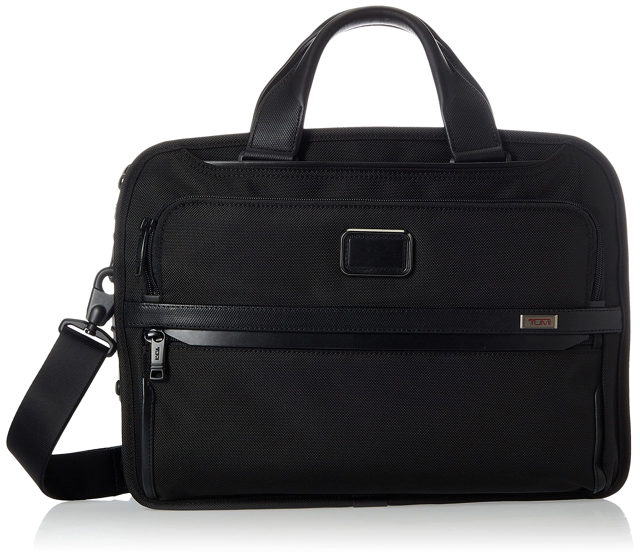TUMI Men's Triple Compartment Brief, Black