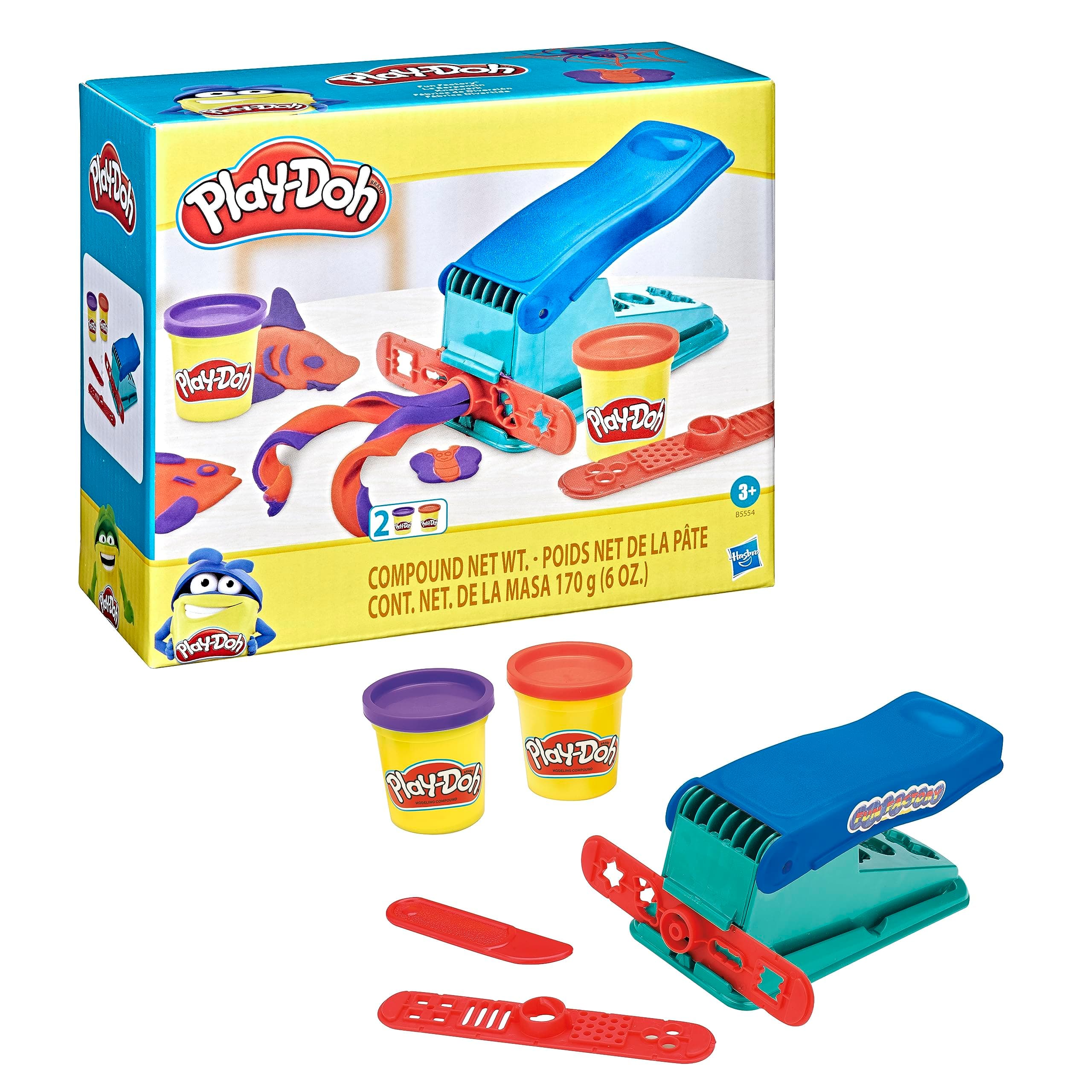 Play-DohBasic Fun Factory Shape-Making Machine with 2 Non-Toxic Colours, 3+ years