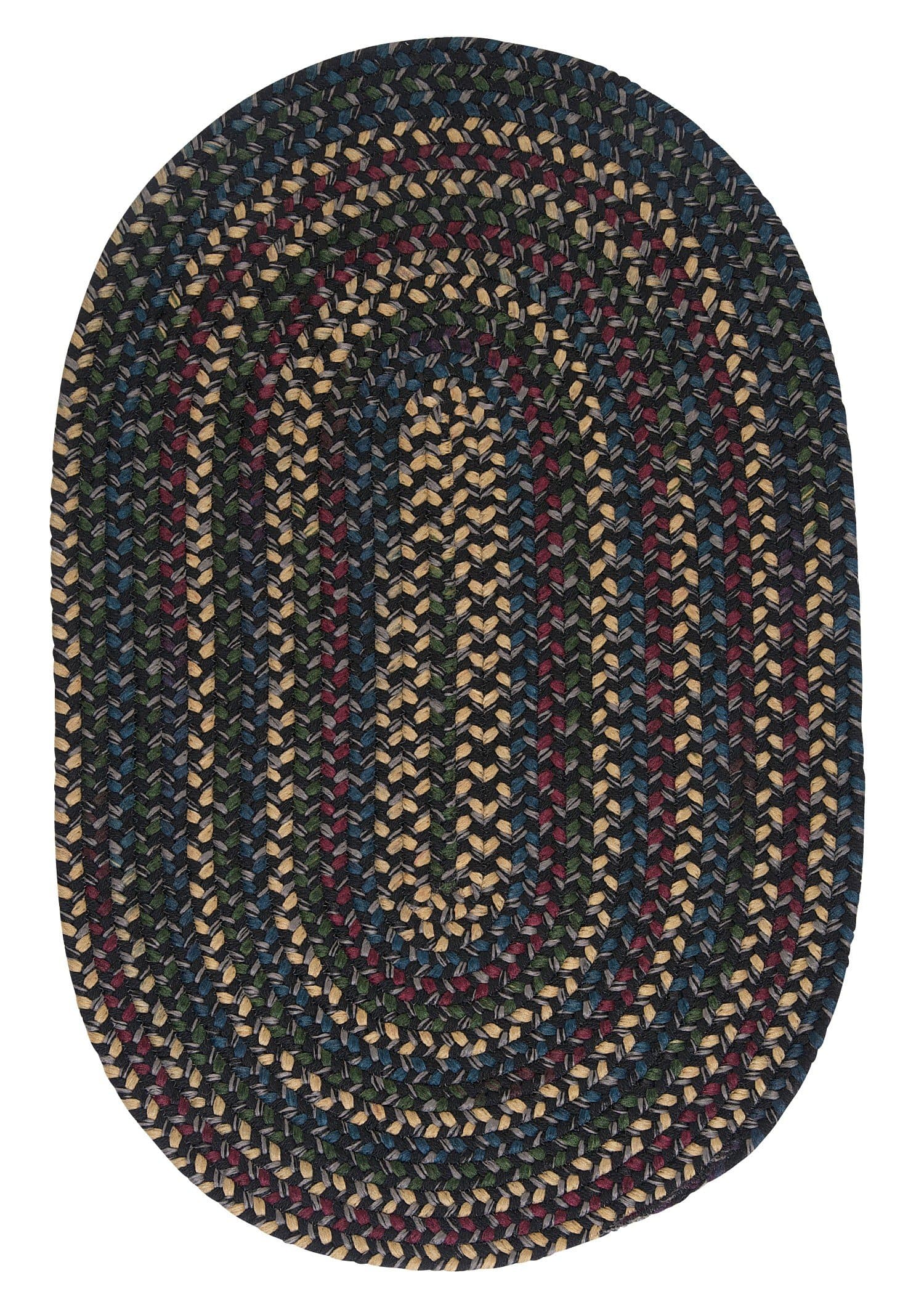 Midnight Rug, 5 by 8-Feet, Carbon