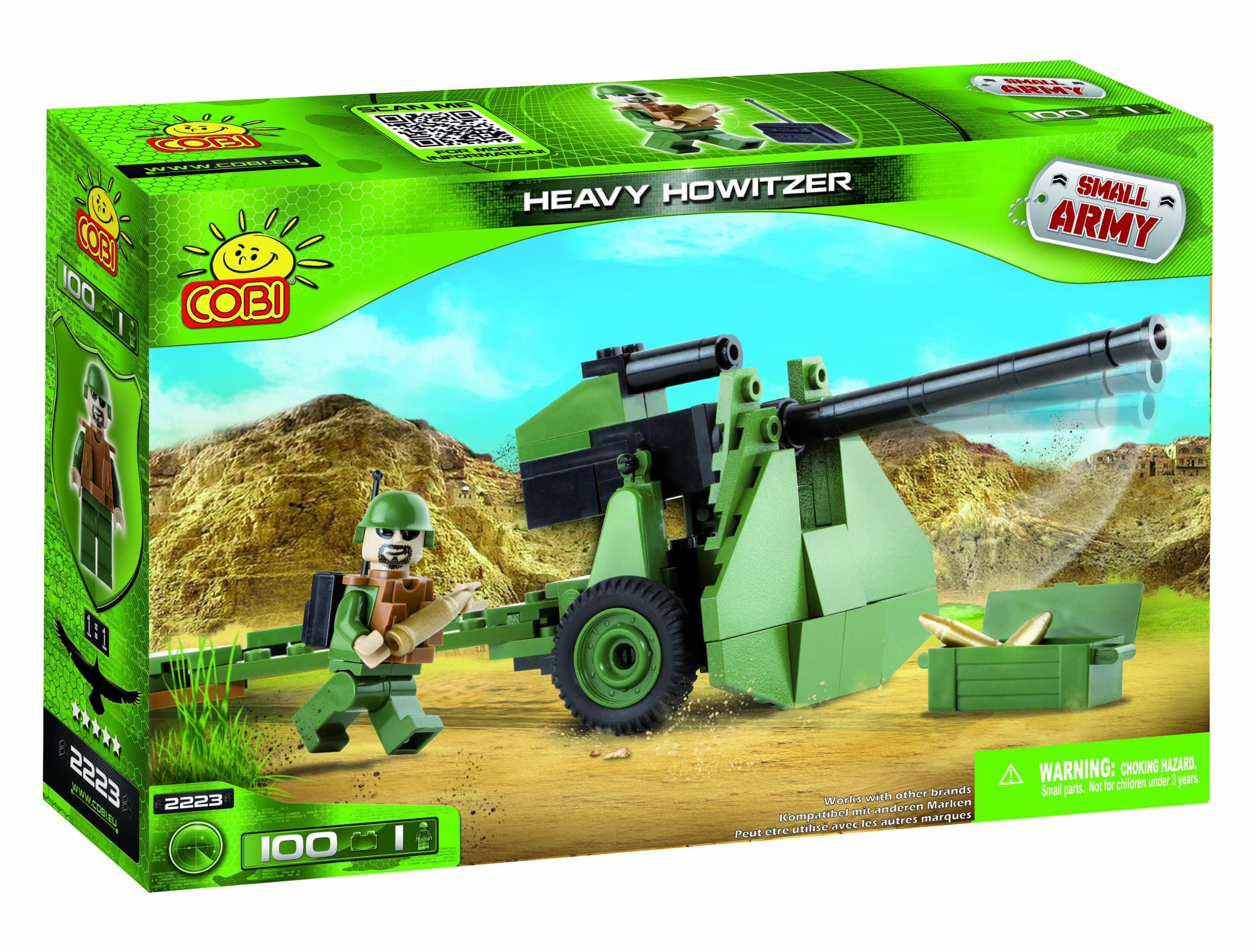 Small Army, Heavy Howitzer, Building Bricks By Cobi