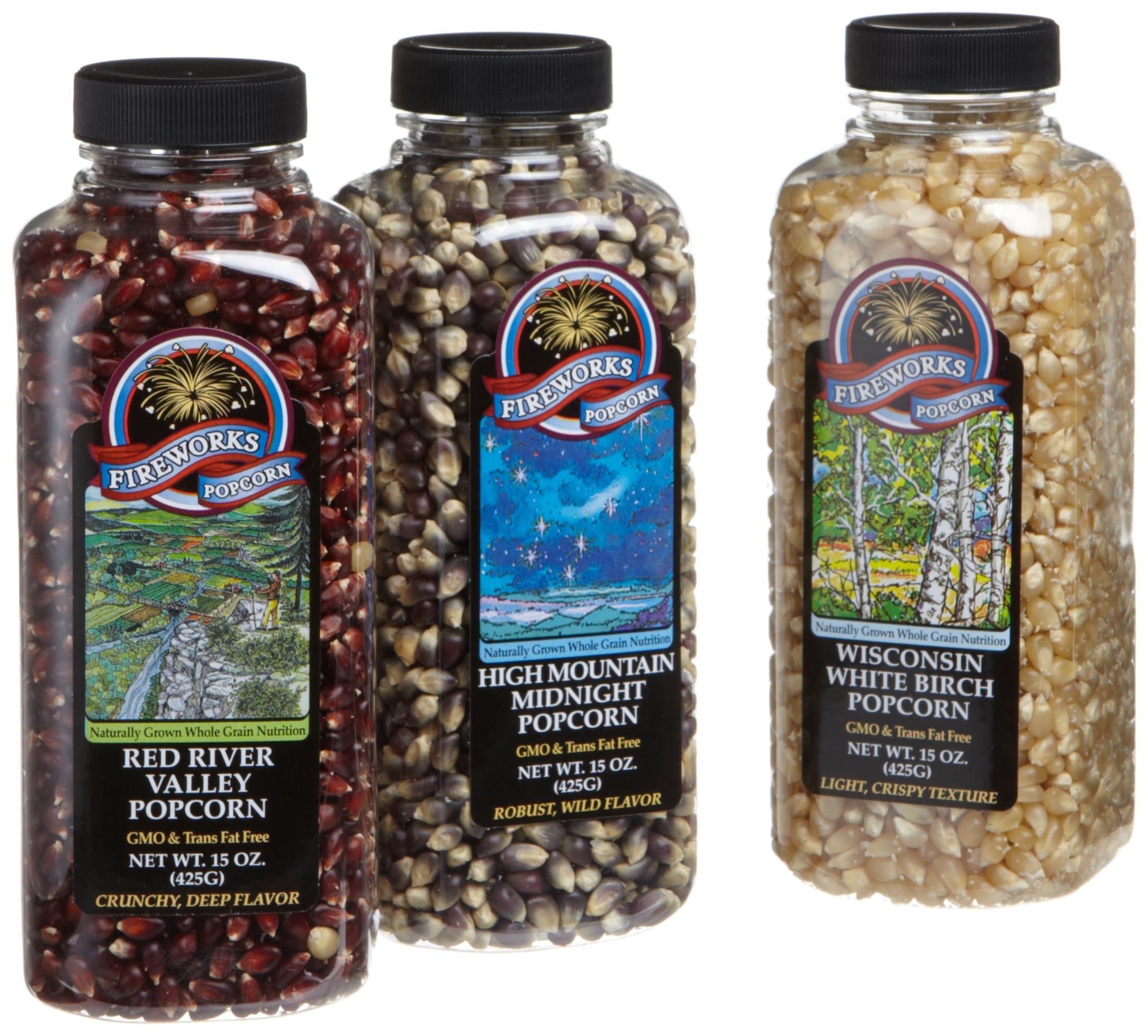 Fireworks Popcorn Maize Trio, 3.25 Pound Gift Packs (Pack of 2)