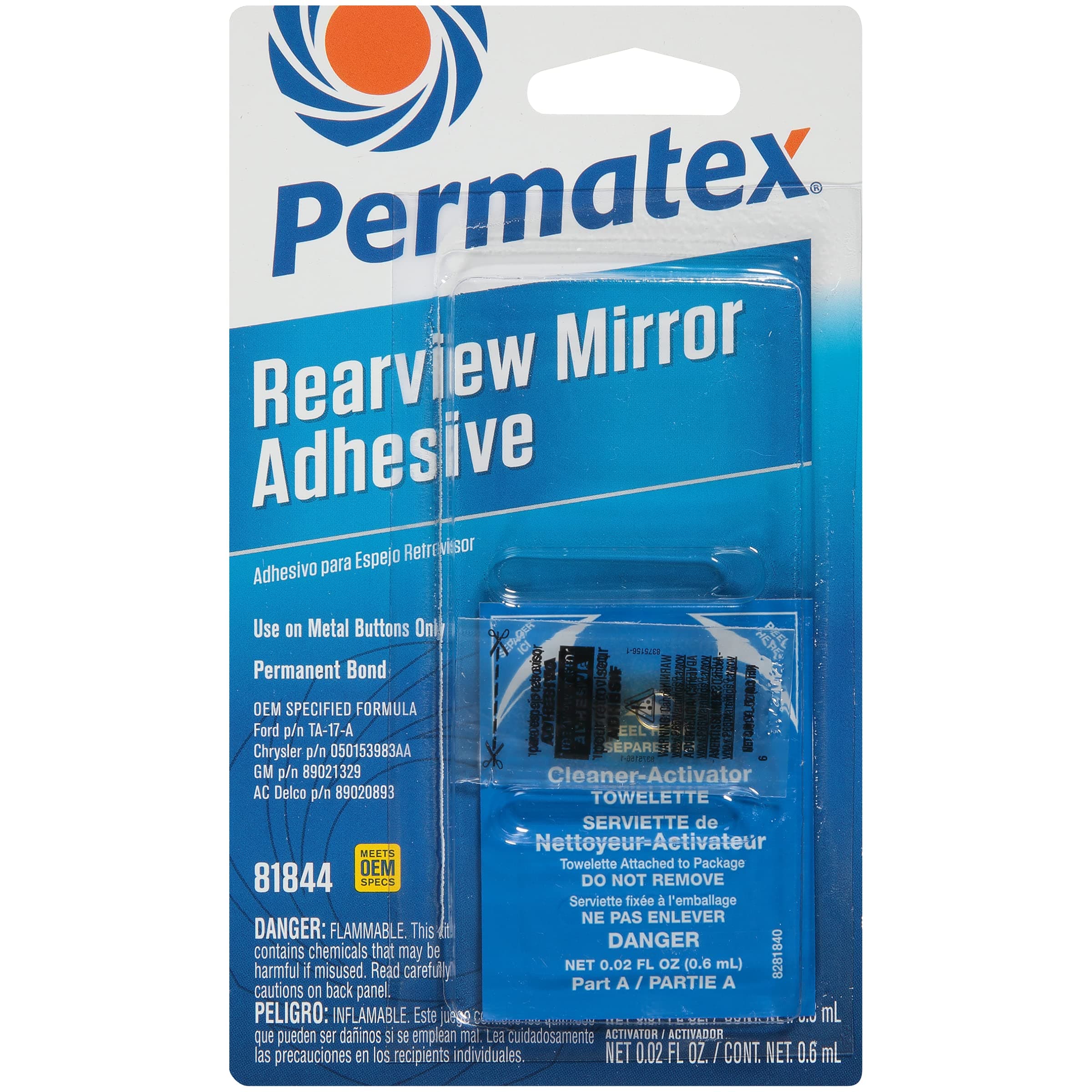 81844 3 Oz Rear View Mirror Adhesive