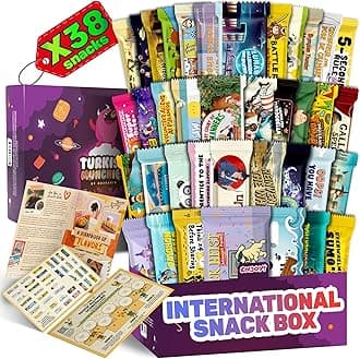 International Snack Box, Unique Experience with Universal Exotic Candies and Treats from around the World, Gift-Ready Foreign Foods in Packages Inspired by European, Japanese and Korean Cultures