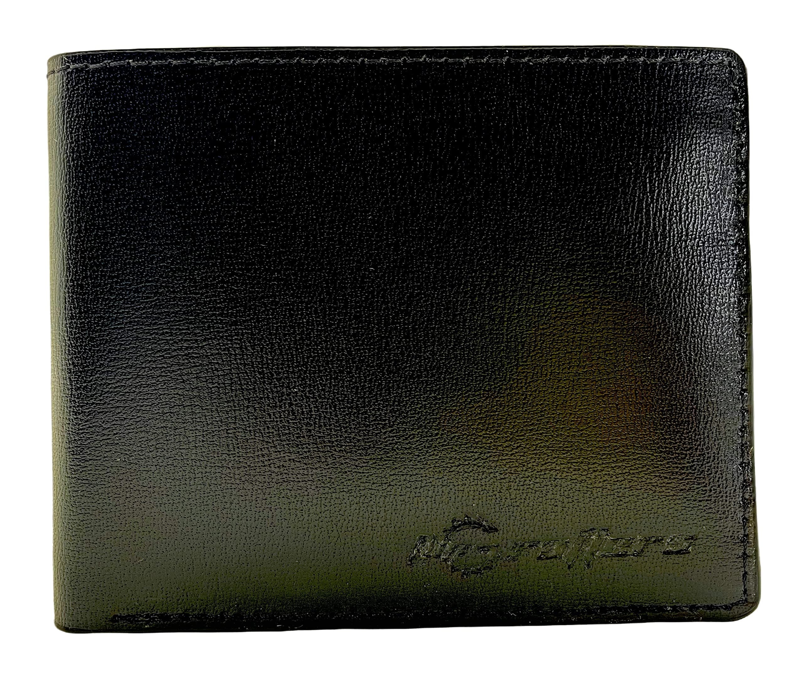 Grafters Genuine Leather Wallet for Men || RFID Protected (Black)