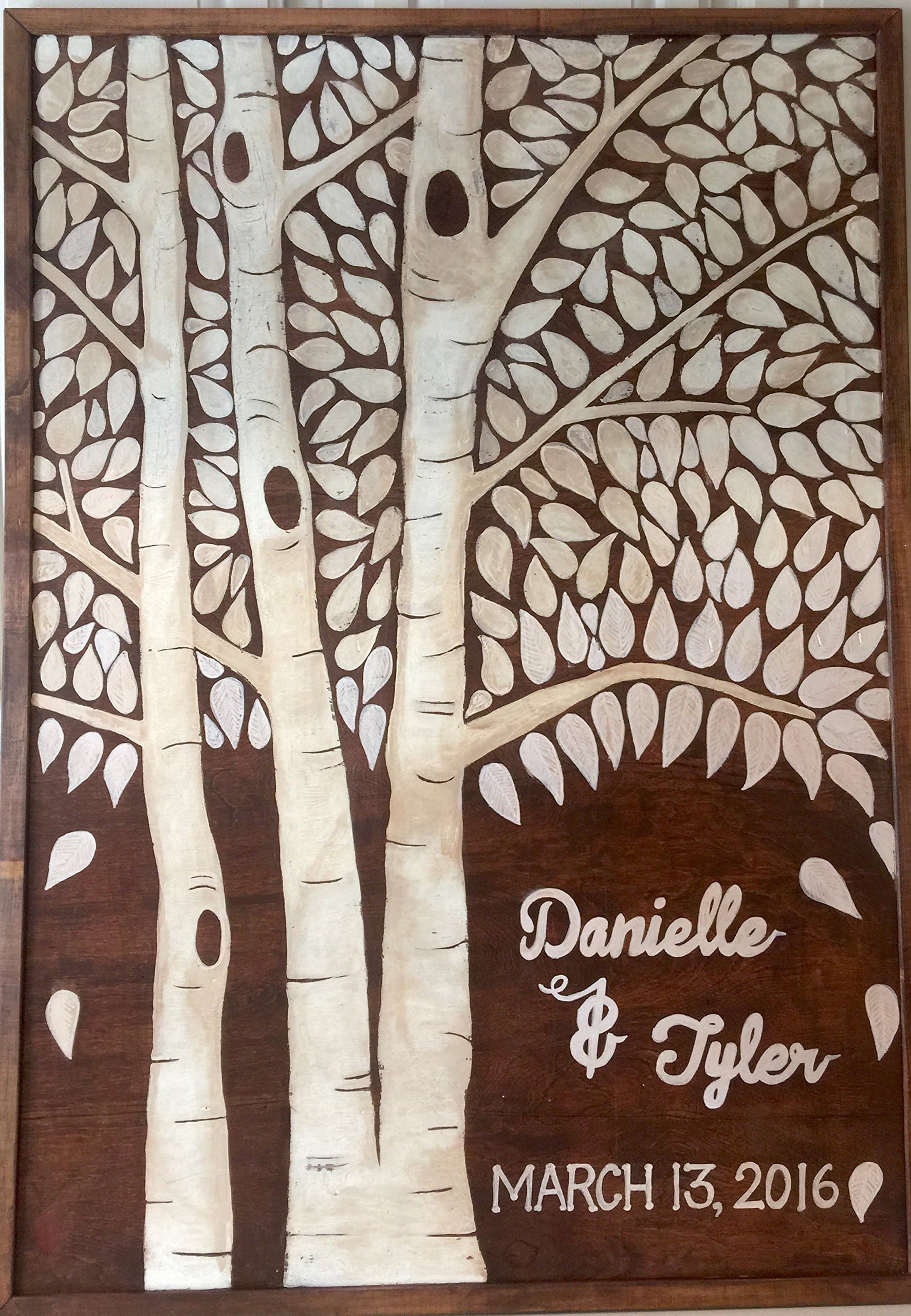Personalized Wedding Guest Sign The Tree Wall Art