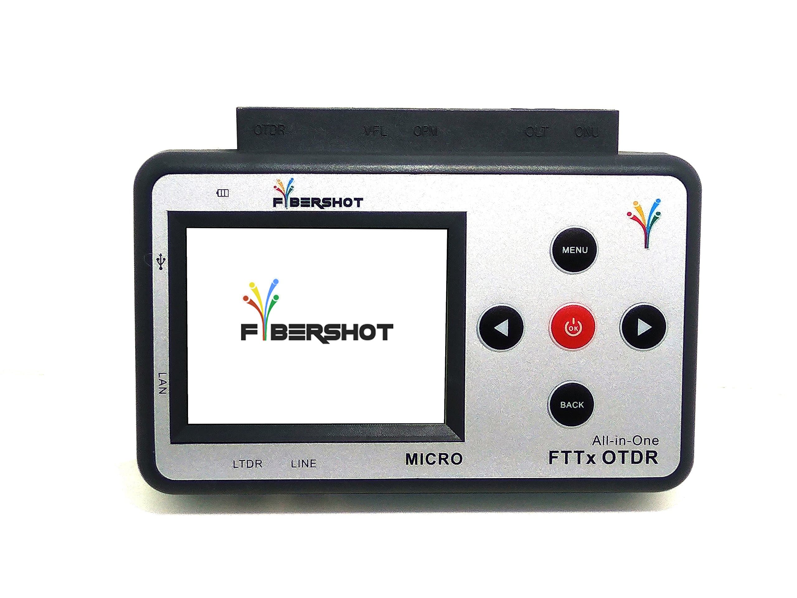 Fibershot Optical Time Domain Reflectometer with 9 Unique Features suitable for FTTx Testing of Home Connect Operations Single Mode Fiber Cables Model: - Micro OTDR 3690