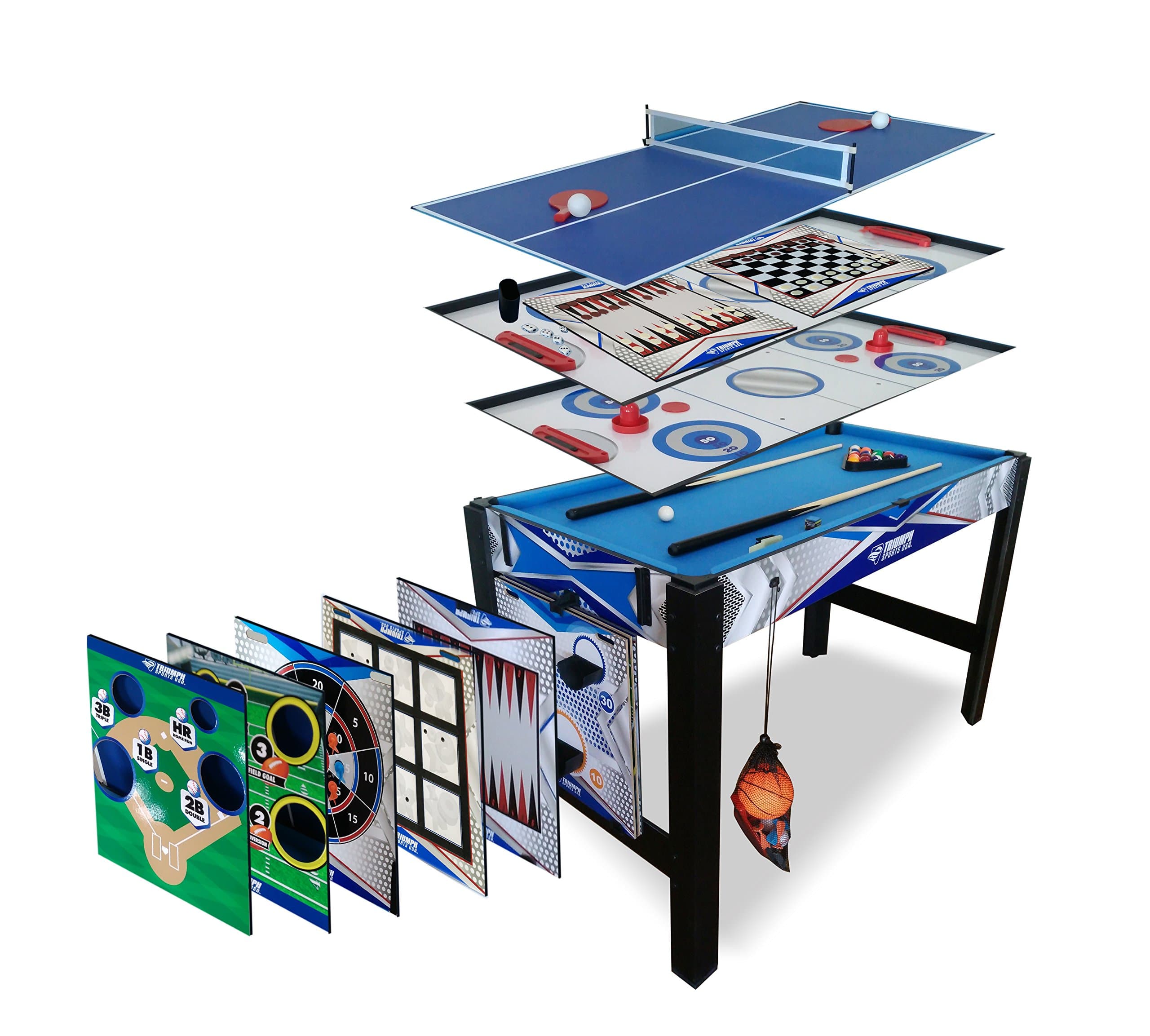 Triumph 3-in-1 7' Rotating Swivel Multigame Table