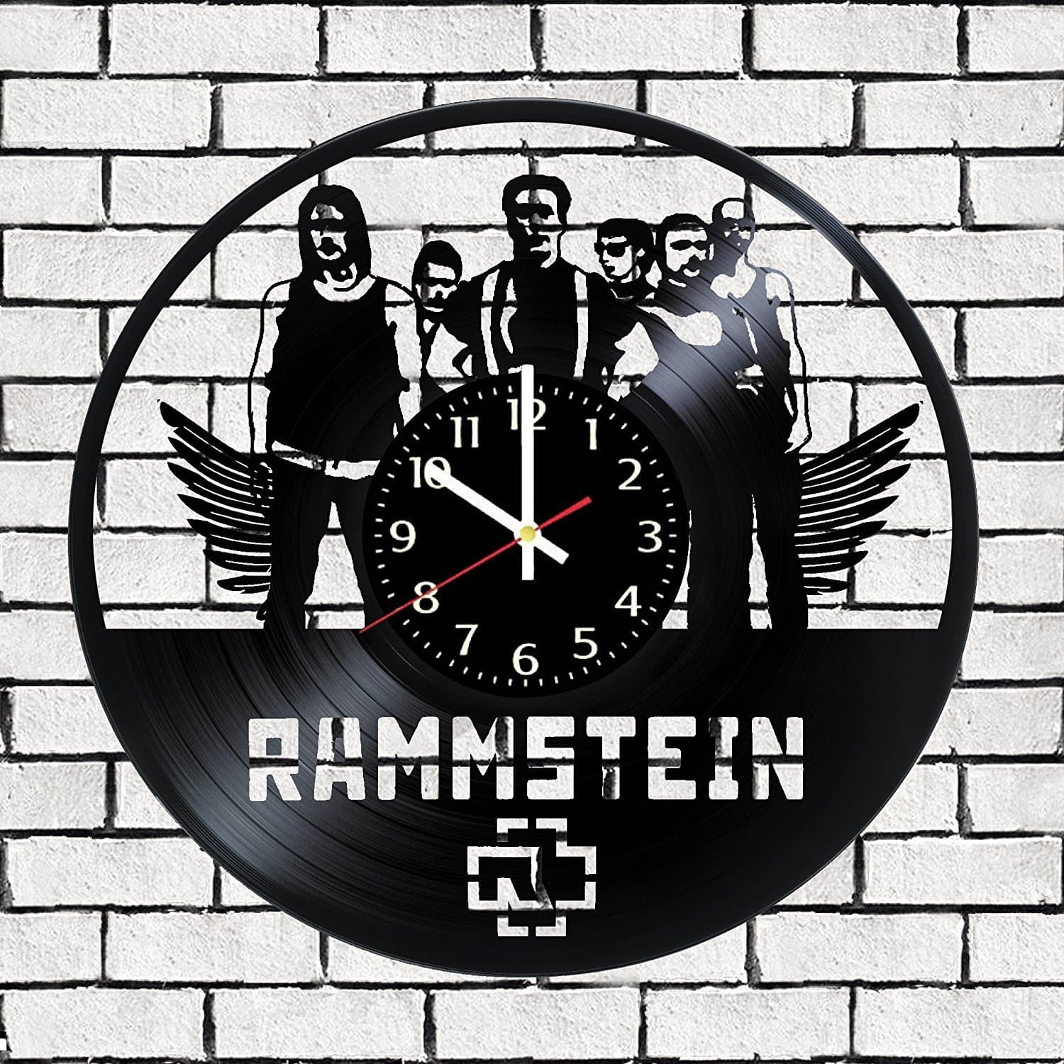 Vinyl record wall clock Rammstein, Rammstein wall poster, original Rammstein decal