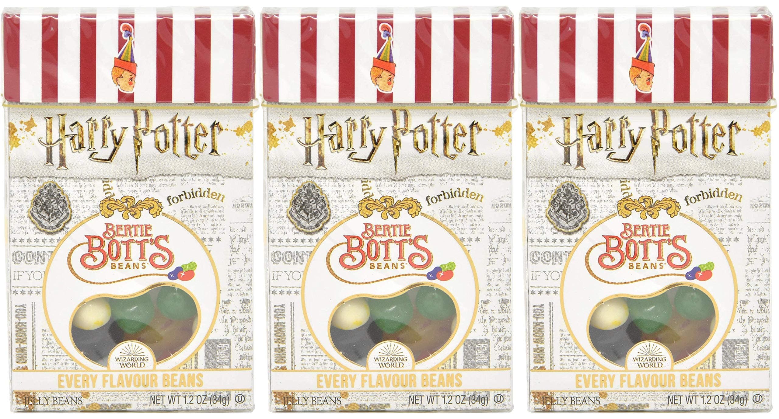 Jelly Belly Harry Potter Bertie Bott's Every Flavour Beans 1.2 OZ (34g) x3