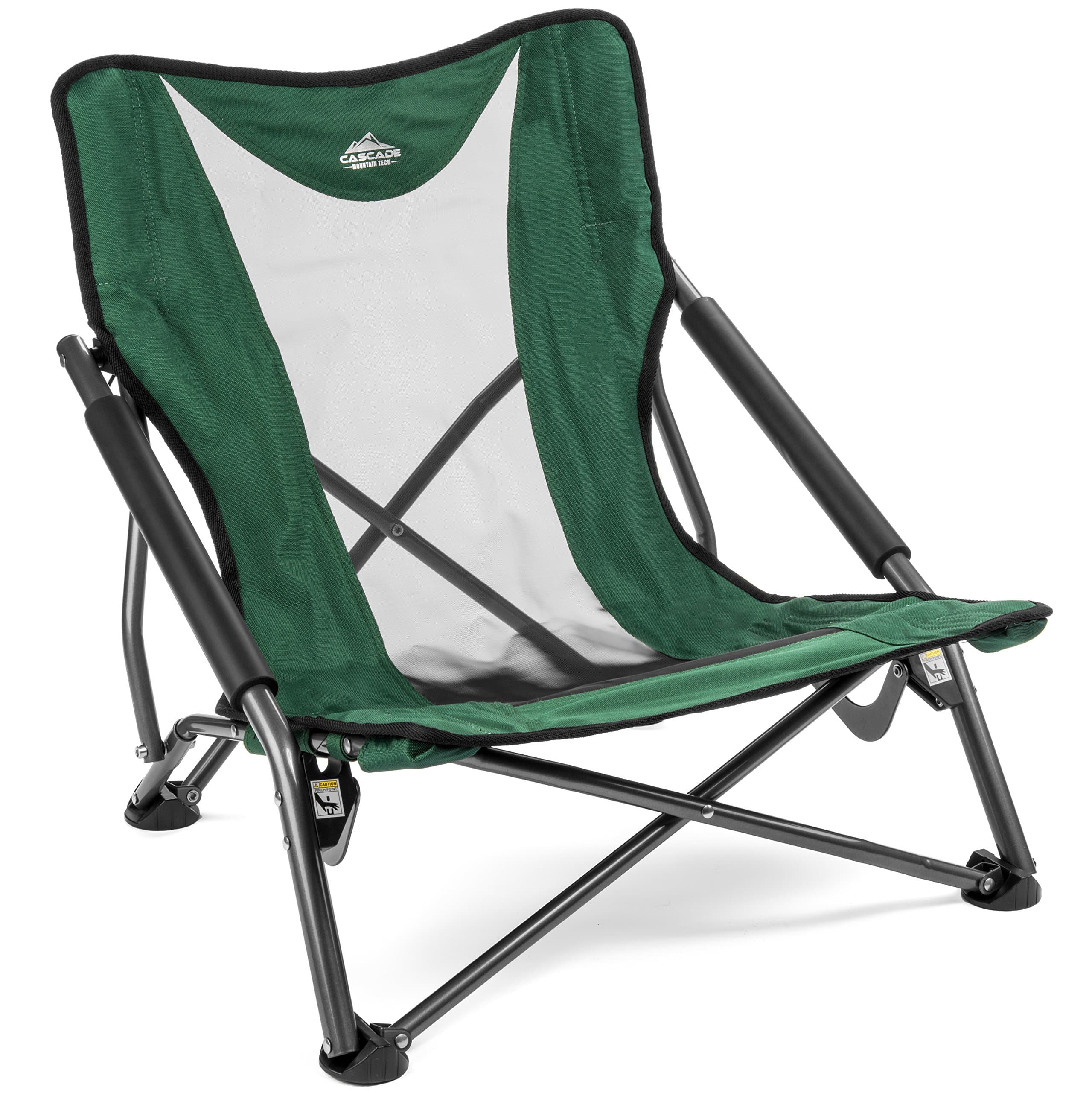 Cascade Mountain Tech Folding Camp Chair for Camping, Beach, Picnic, Barbqeues, Sporting Events with Carry Bag