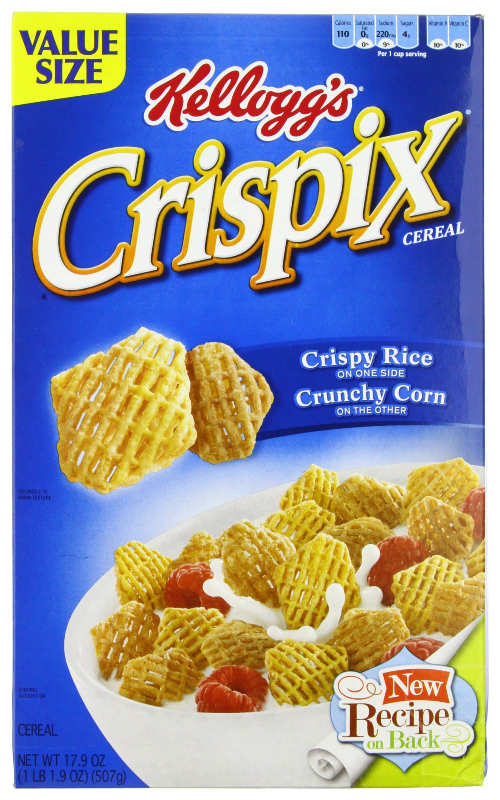 Crispix Corn & Rice Cereal, 17.9-Ounce Boxes (Pack of 12)