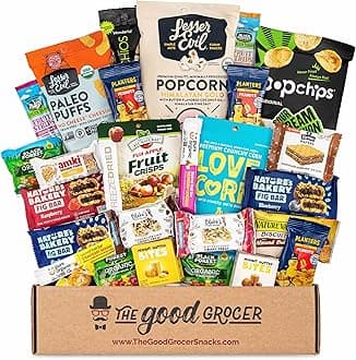 New 2023! ALL NATURAL Healthy Snacks Care Package (30 Ct): Bars, Cookies, Puffs, Crispy Fruit, Trail Mix, Gift Box, Office Assortment Variety Pack, College Student Military Care Package, Gift Basket