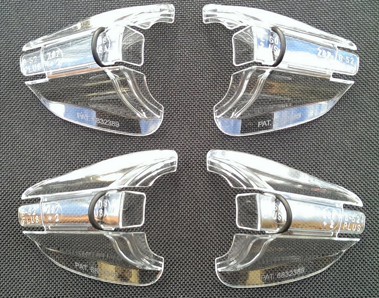 B52 Clear Safety Glasses Side Shields for Medium to Large Glasses (2 Pair Pack)