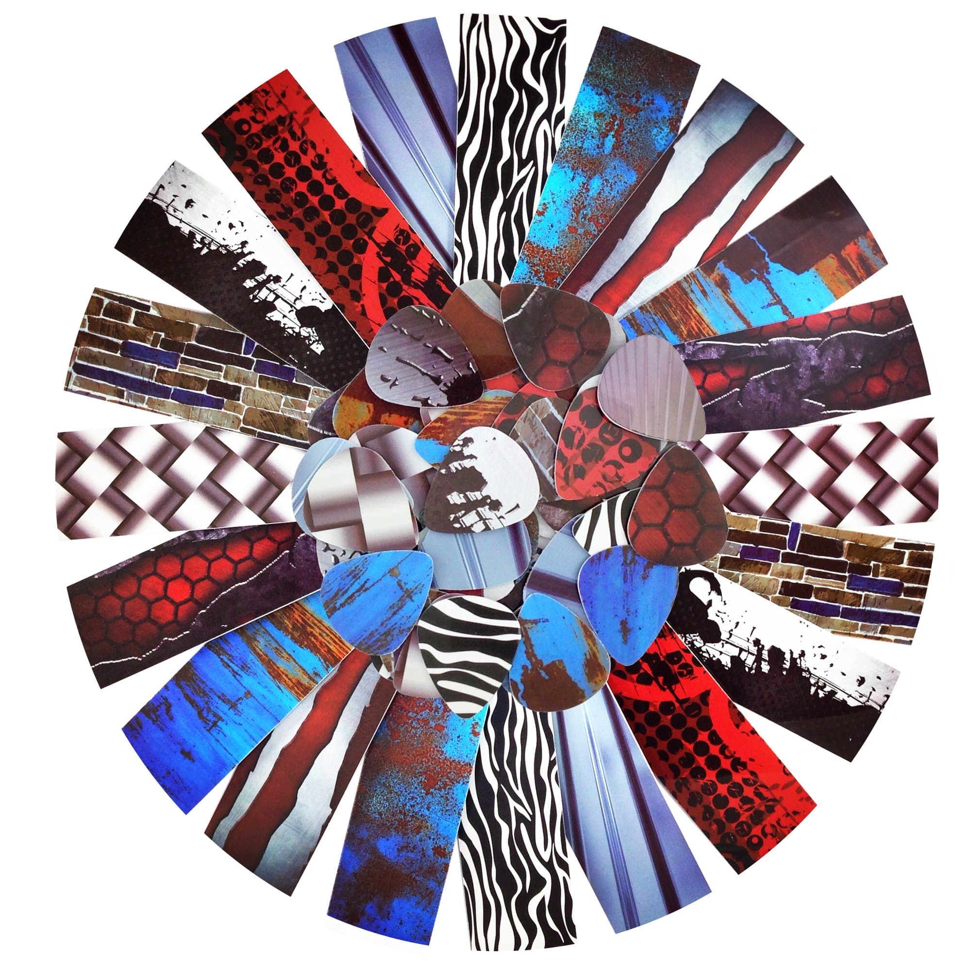 Pick-a-Palooza Guitar Pick Pack Custom Strips For Your Guitar Pick Maker - Great Variety Of Strips For Making Guitar Picks With Any Pick Punch - Grunge