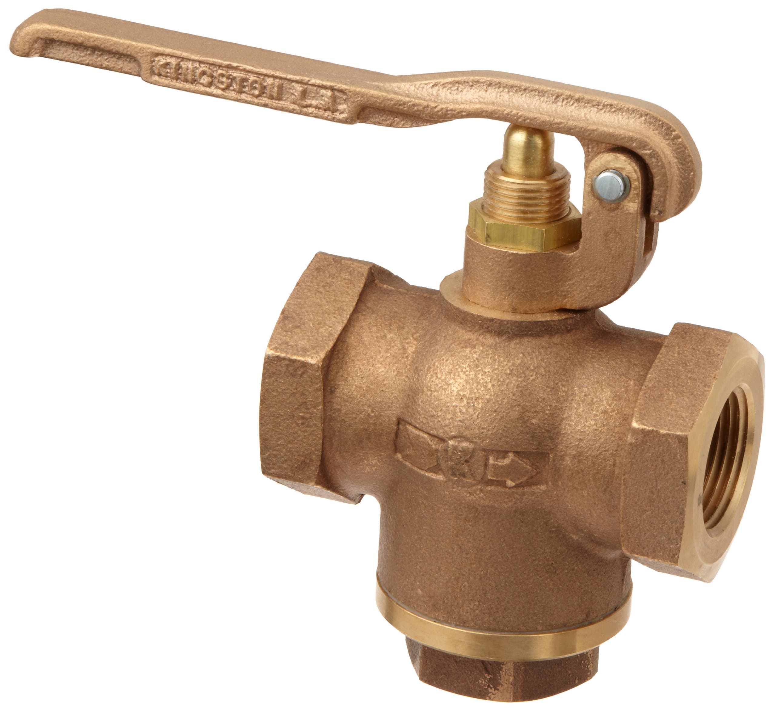Kingston 305B Series Brass Quick Opening Flow Control Valve, Squeeze Lever, 1" NPT Female