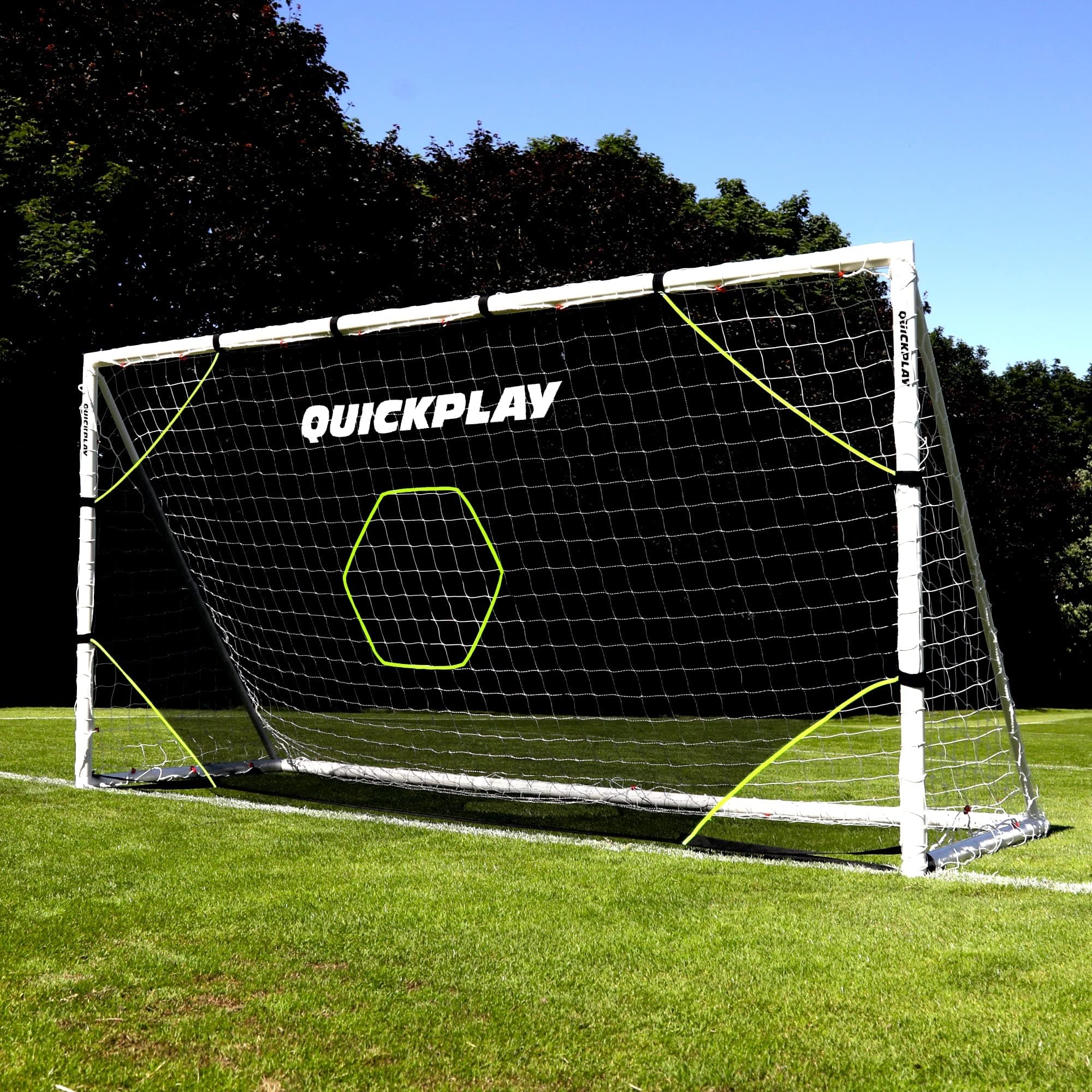 QUICKPLAY Target Net Lite with 5 Target Zones | Practice Shooting and Passing Accuracy | Soccer Goal Frame not Included