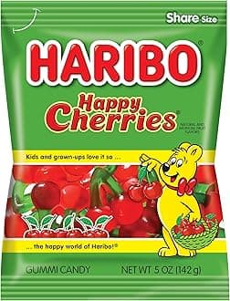 HARIBO Gummi Candy - Happy Cherries Flavor (5 Ounce, Pack of 12)