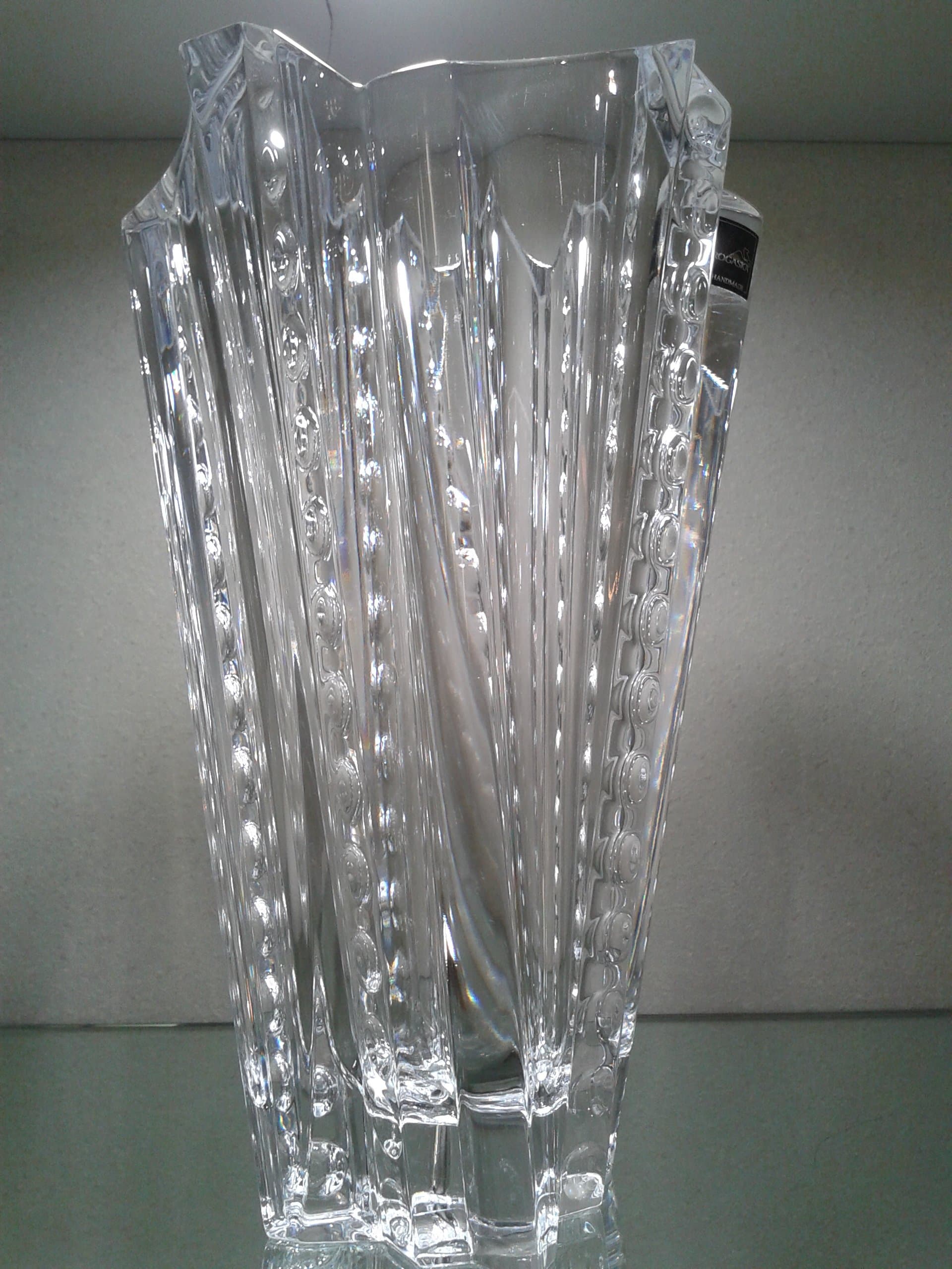 Rogaska Rockstar 12" Crystal Vase by