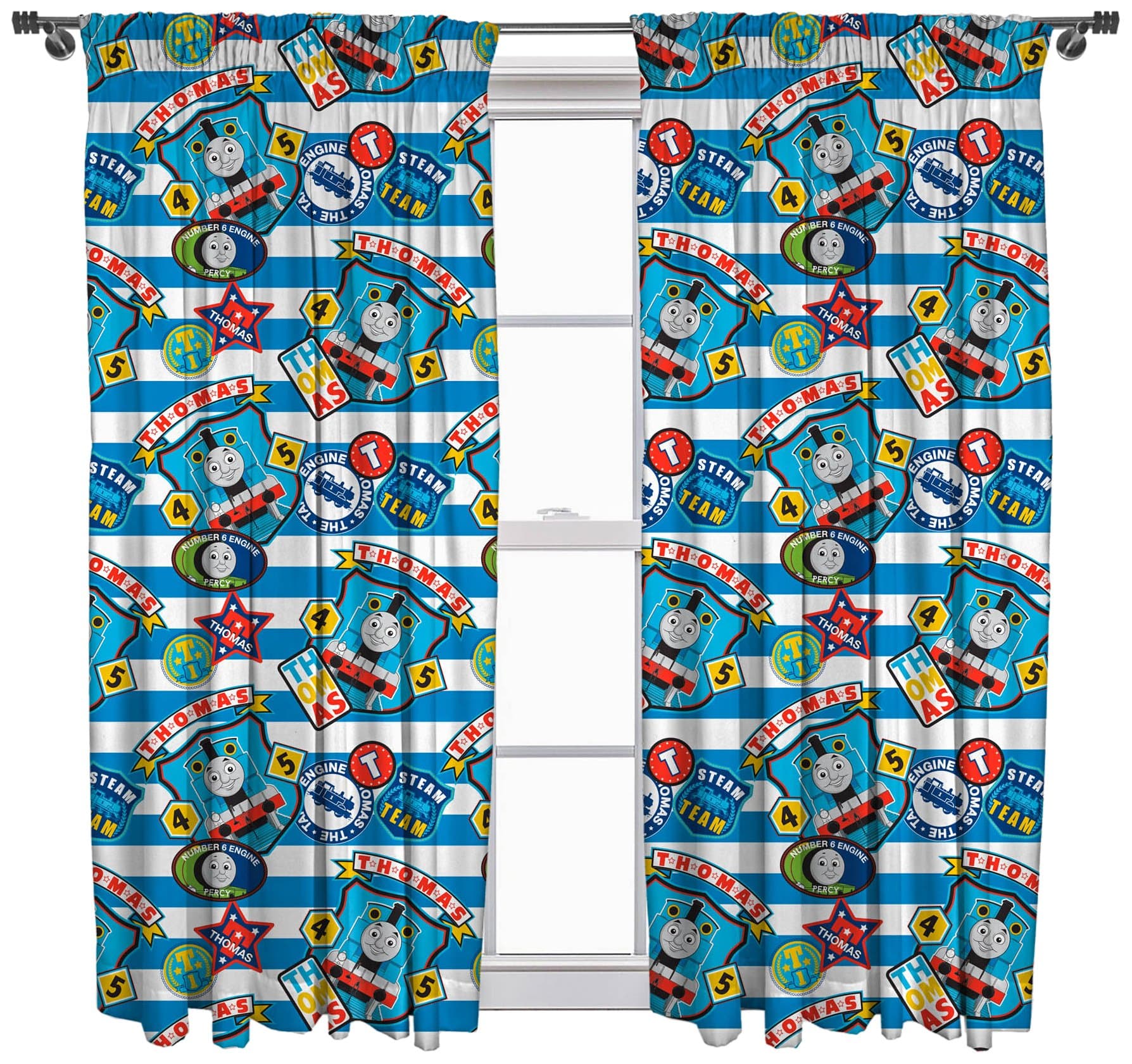 Thomas & Friends Patch Curtains 54" Drop