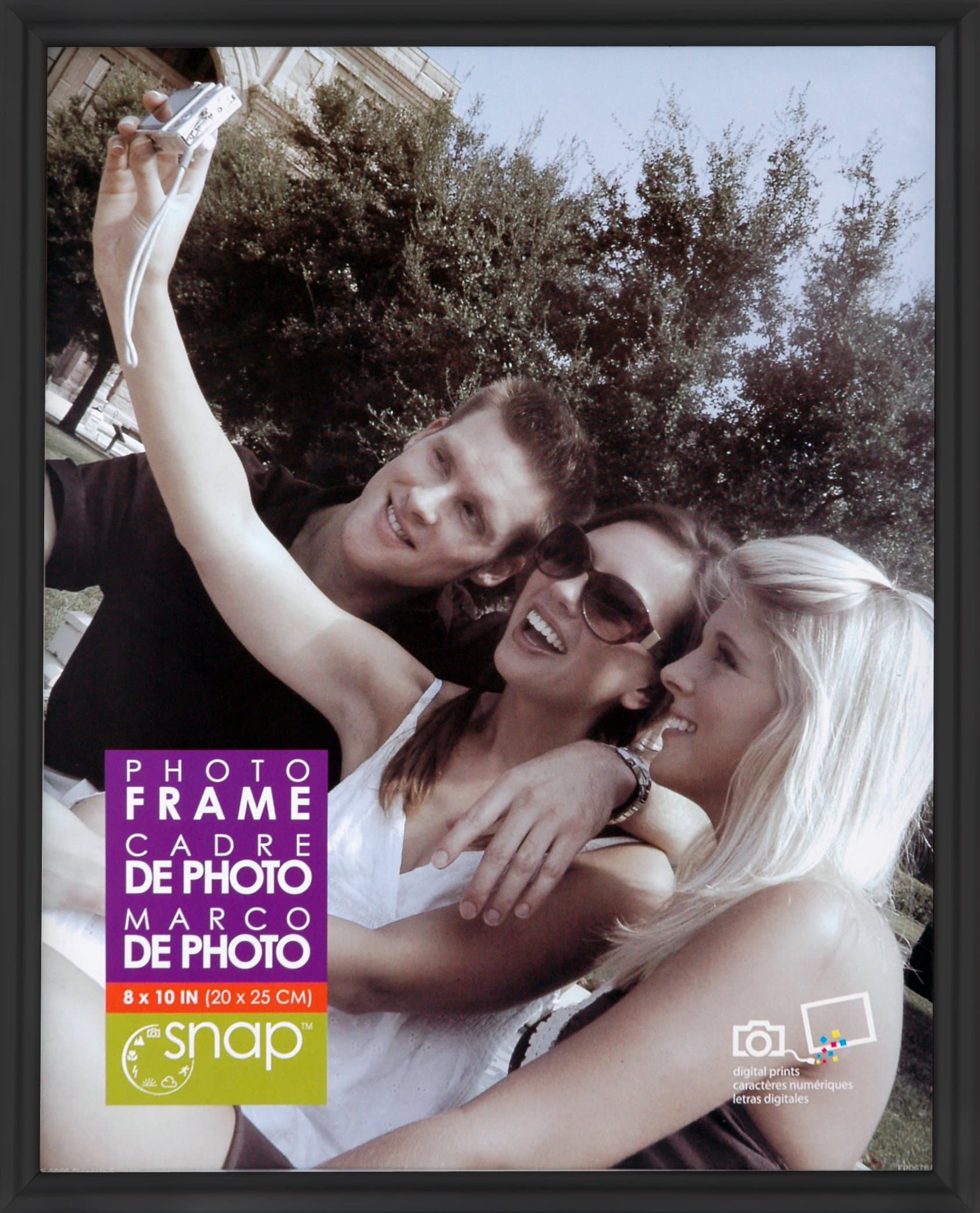 Snap Black Desk Frame, 8-Inch by 10-Inch