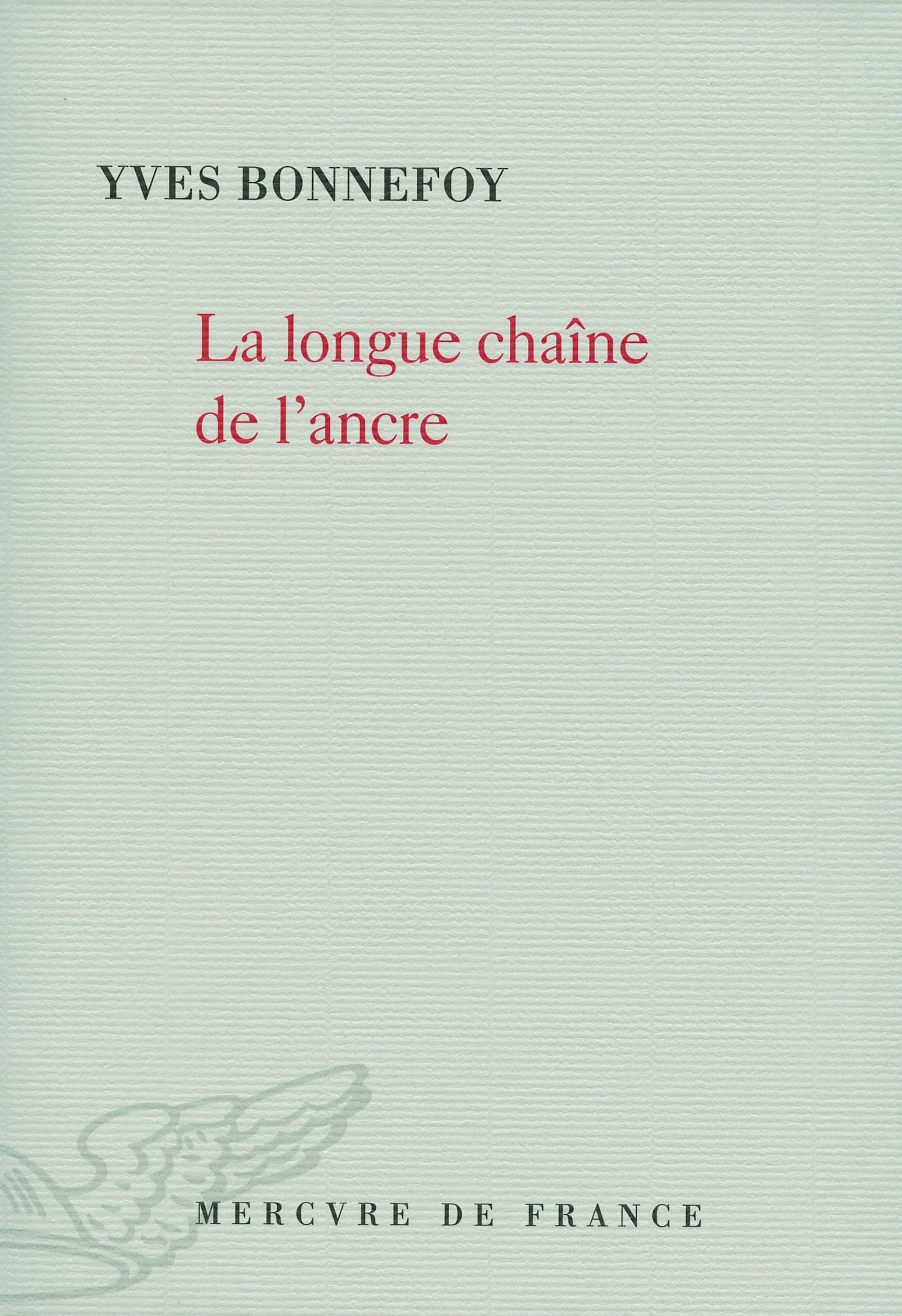 La longue chaîne de l'ancre