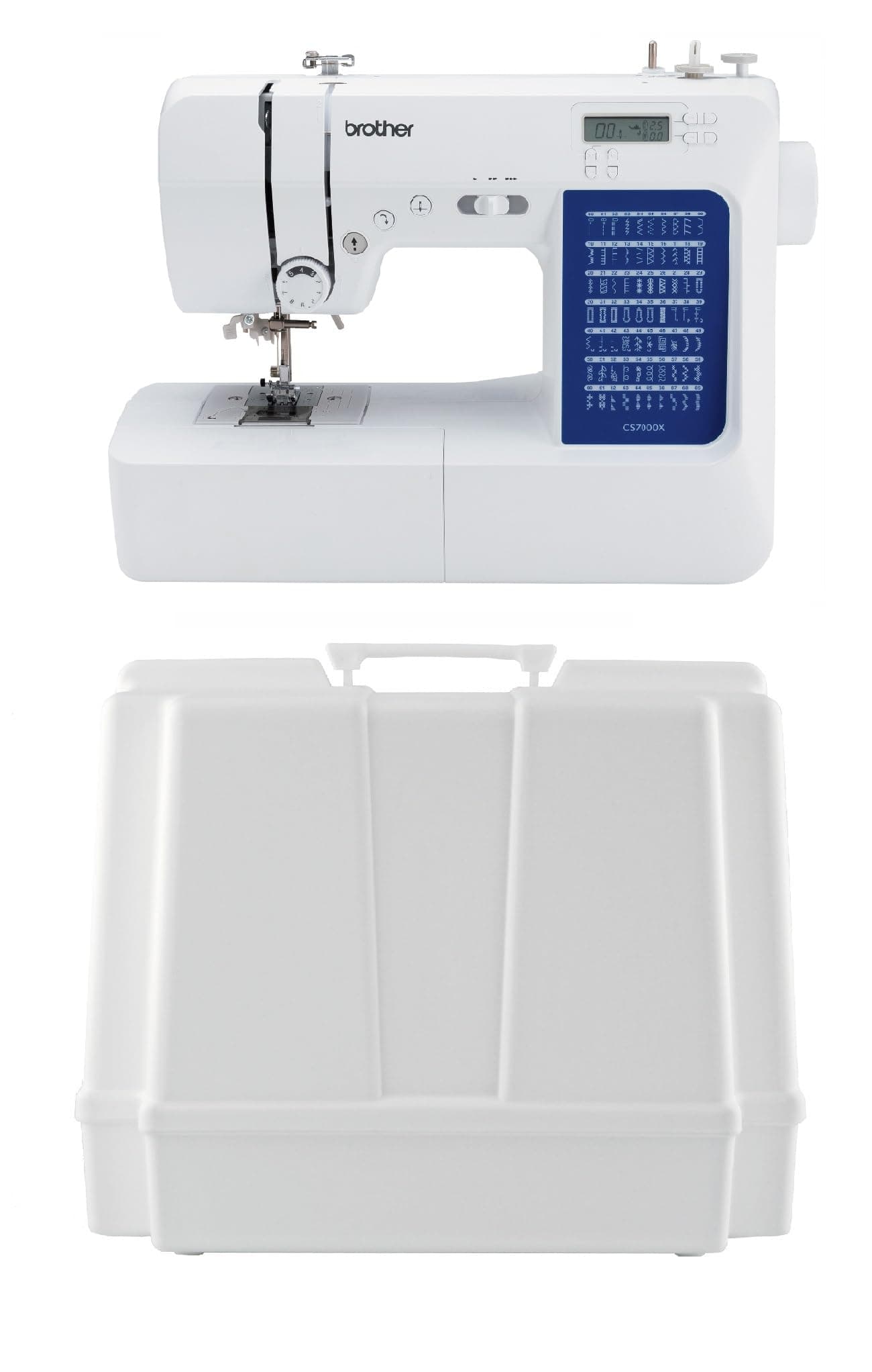 Brother CS7000X Computerized Sewing and Quilting Machine, and 5300A Hard Plastic Storage and Carry Case