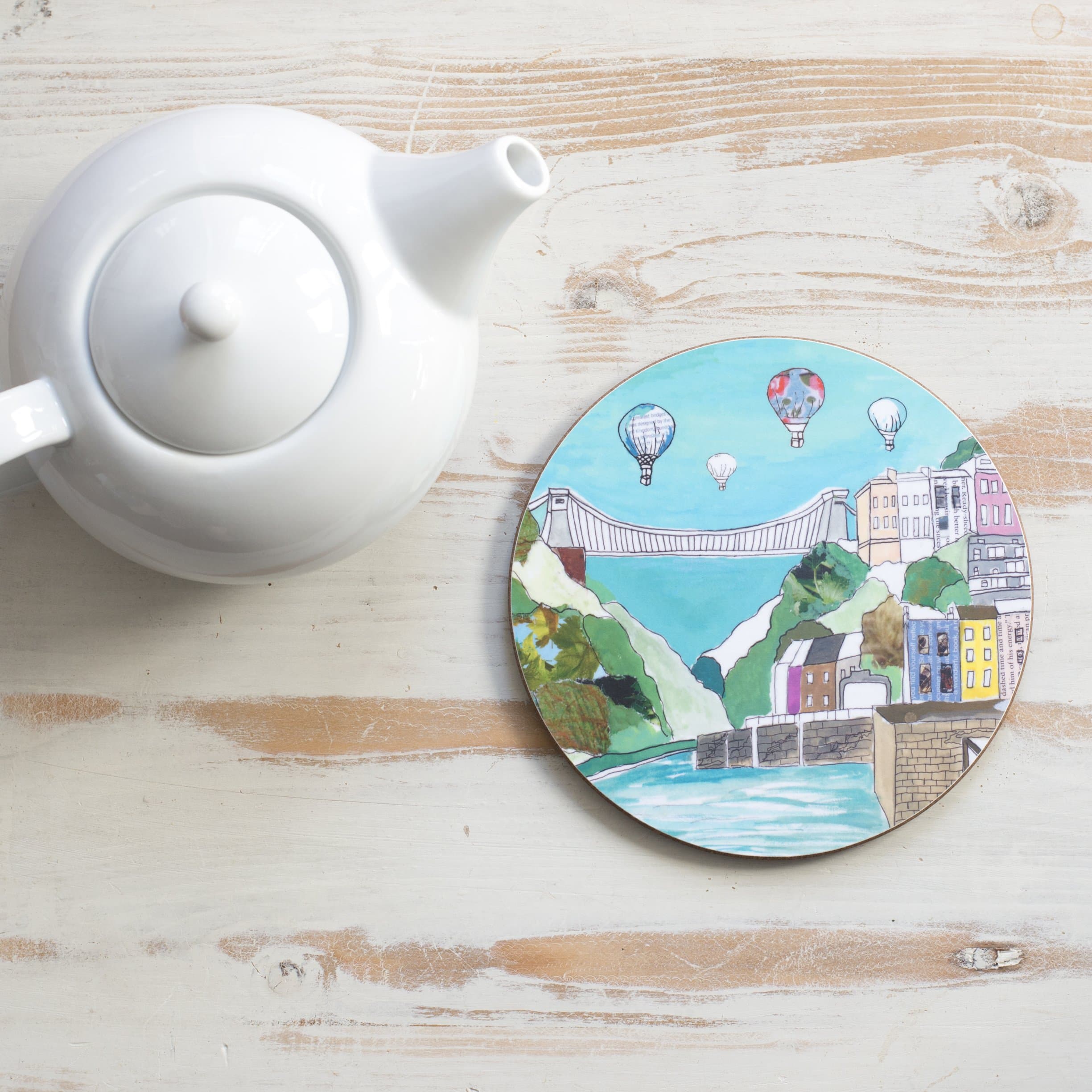 Clifton Balloons Circular Teapot Stand