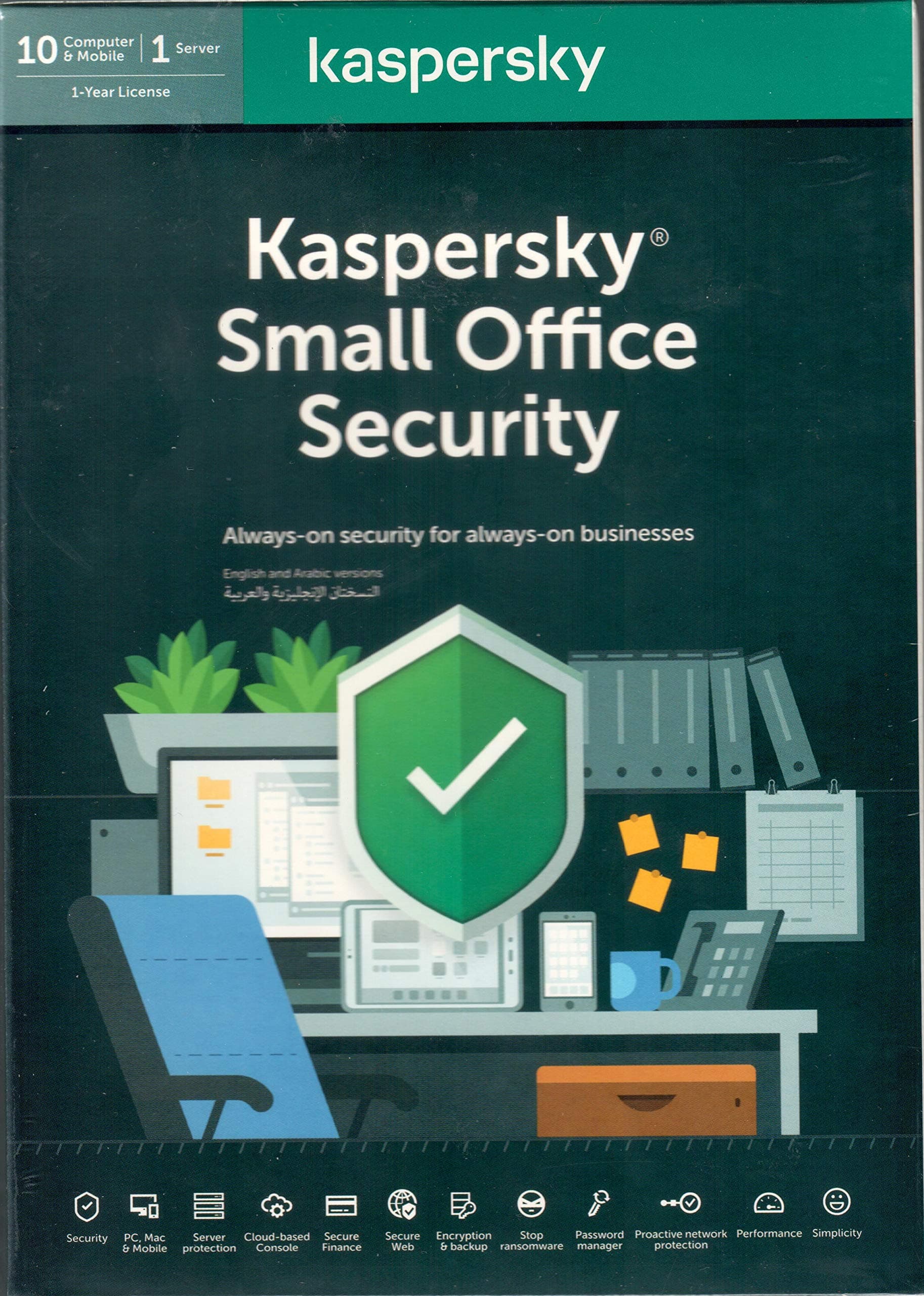 Small Office Security-21 (10 Desktop + 10 Mobile+ 1 Server)